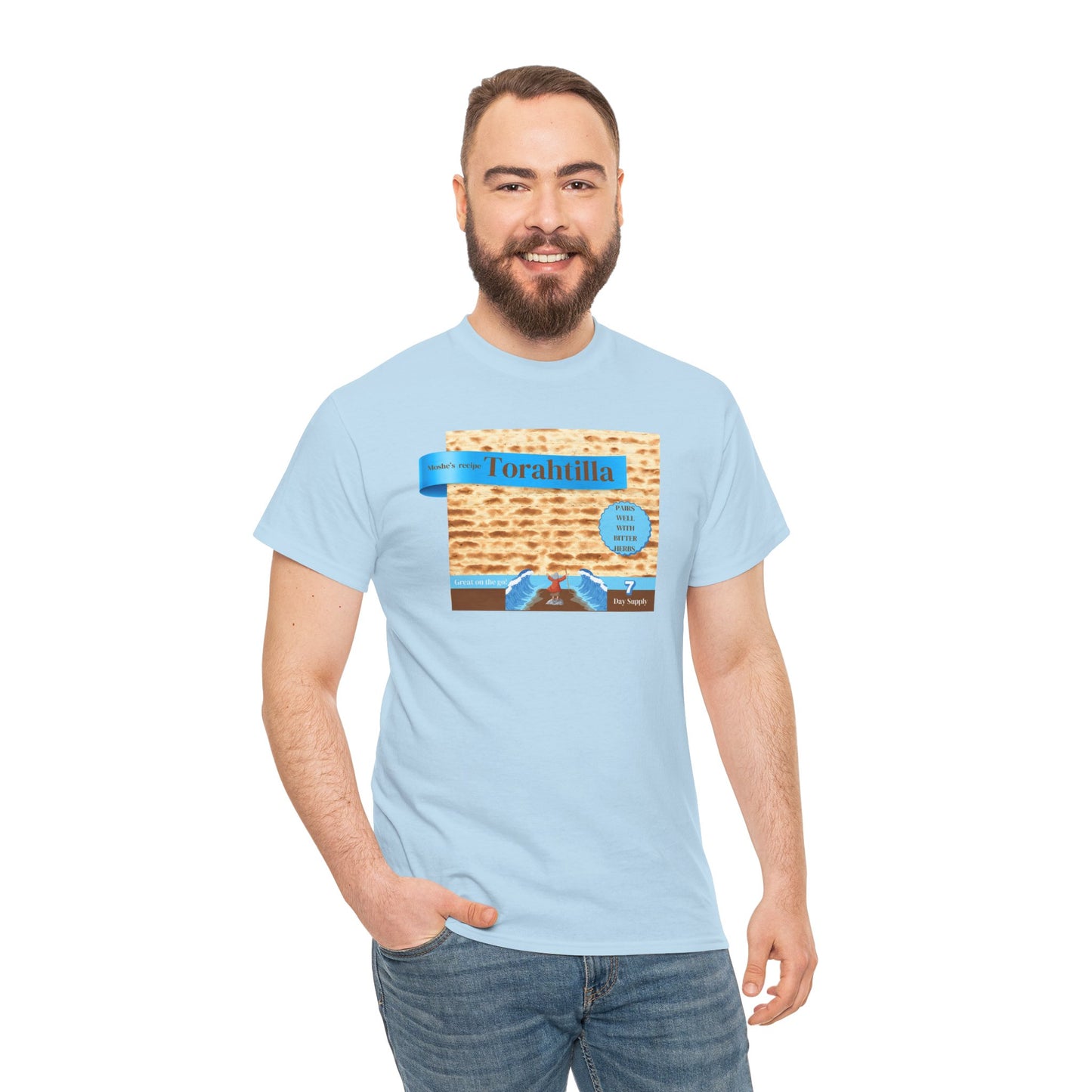Passover Matzo Unisex Tee - Moshe's Recipe Torahtillas Cotton Funny Shirt