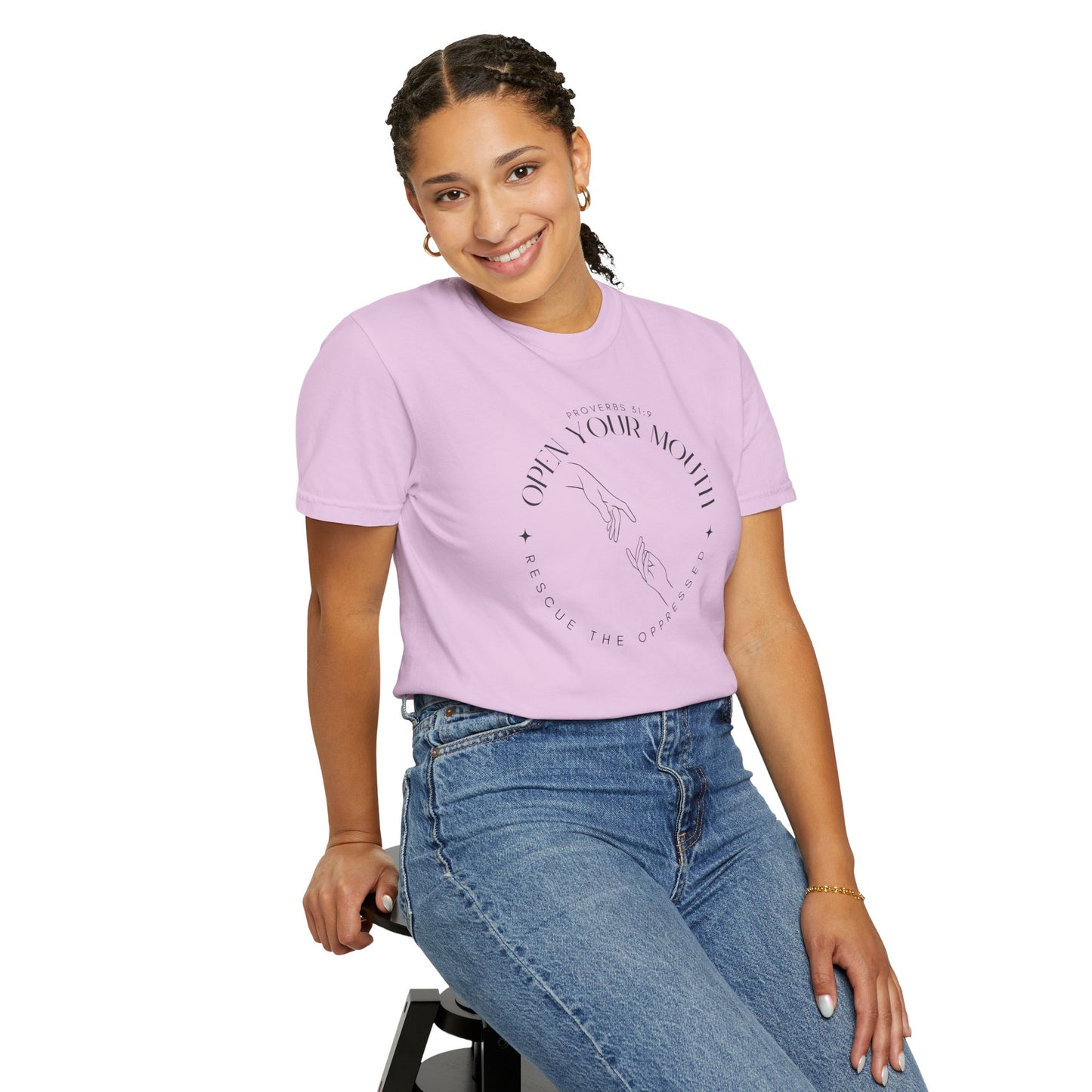 Proverbs 31:9 Unisex T-shirt - Speak Up Against Human Trafficking - 100% Cotton