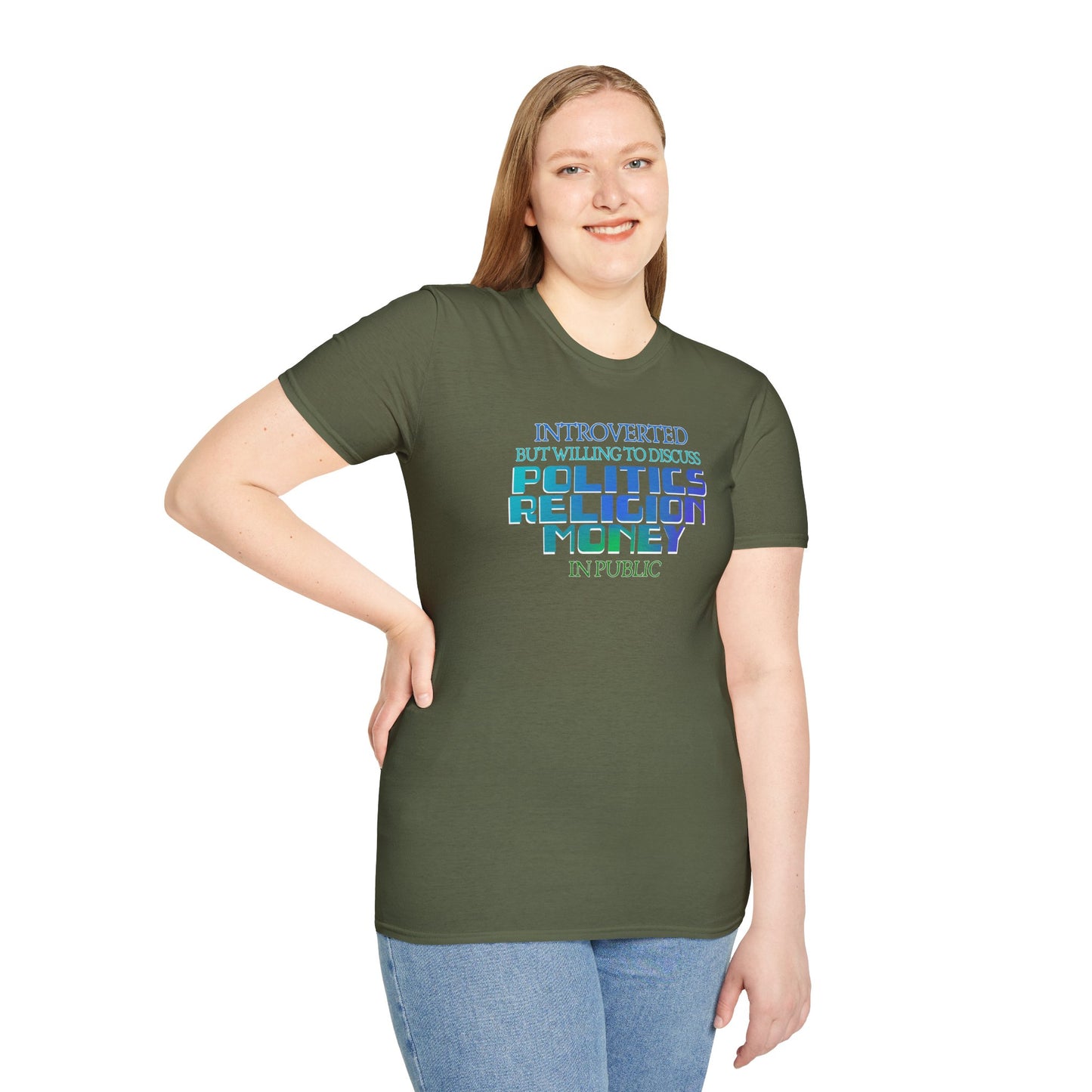 Introverted Politics Religion Money T-Shirt