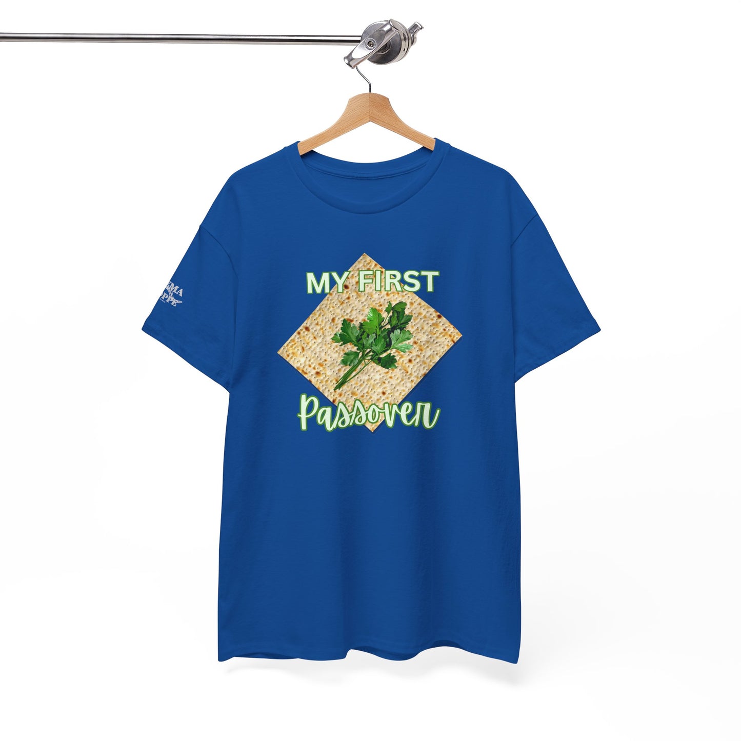 Adults My First Passover T‑Shirt — Seder Matzo & Parsley Pesach Tee