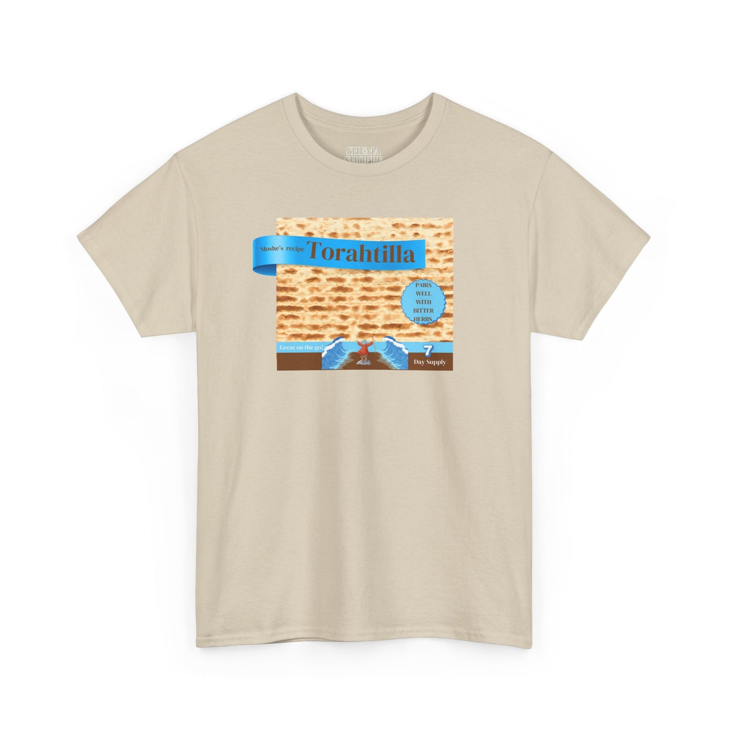Passover Matzo Unisex Tee - Moshe's Recipe Torahtillas Cotton Funny Shirt