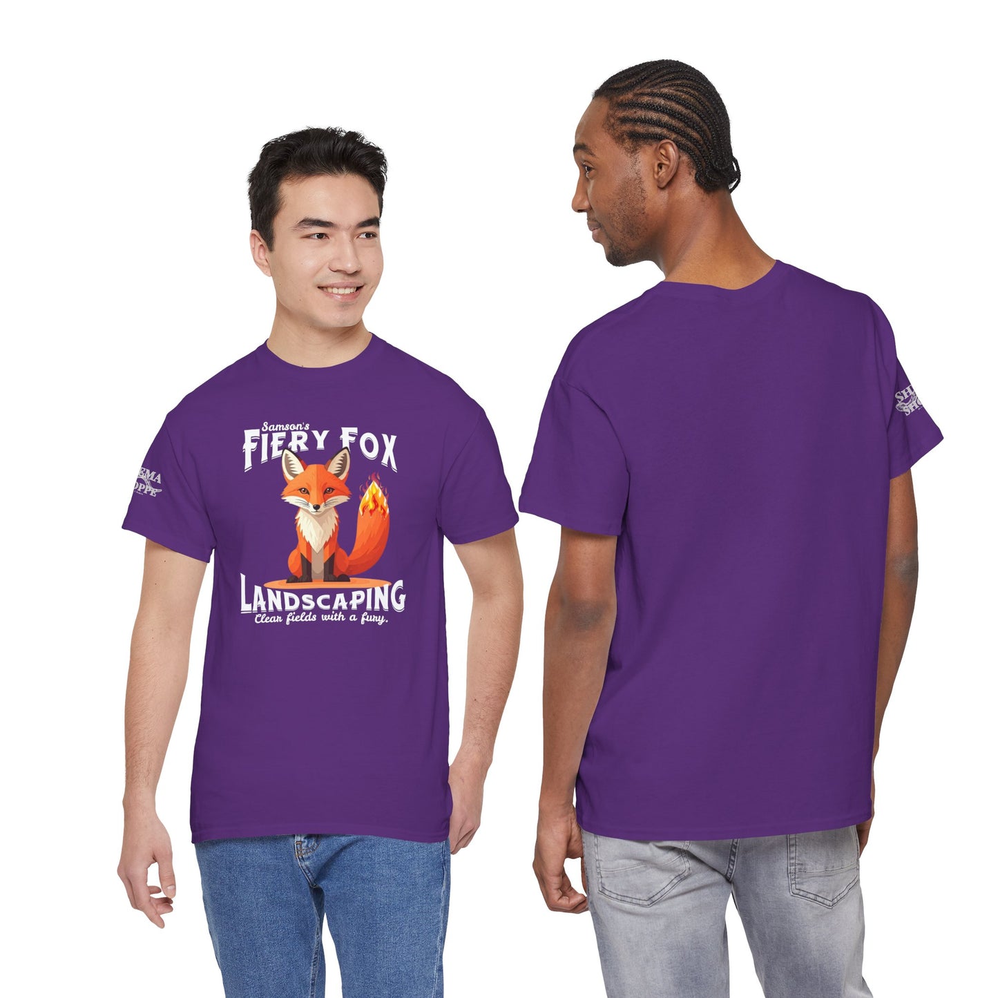 Fiery Fox Landscaping Unisex Heavy Cotton Tee - dark shades