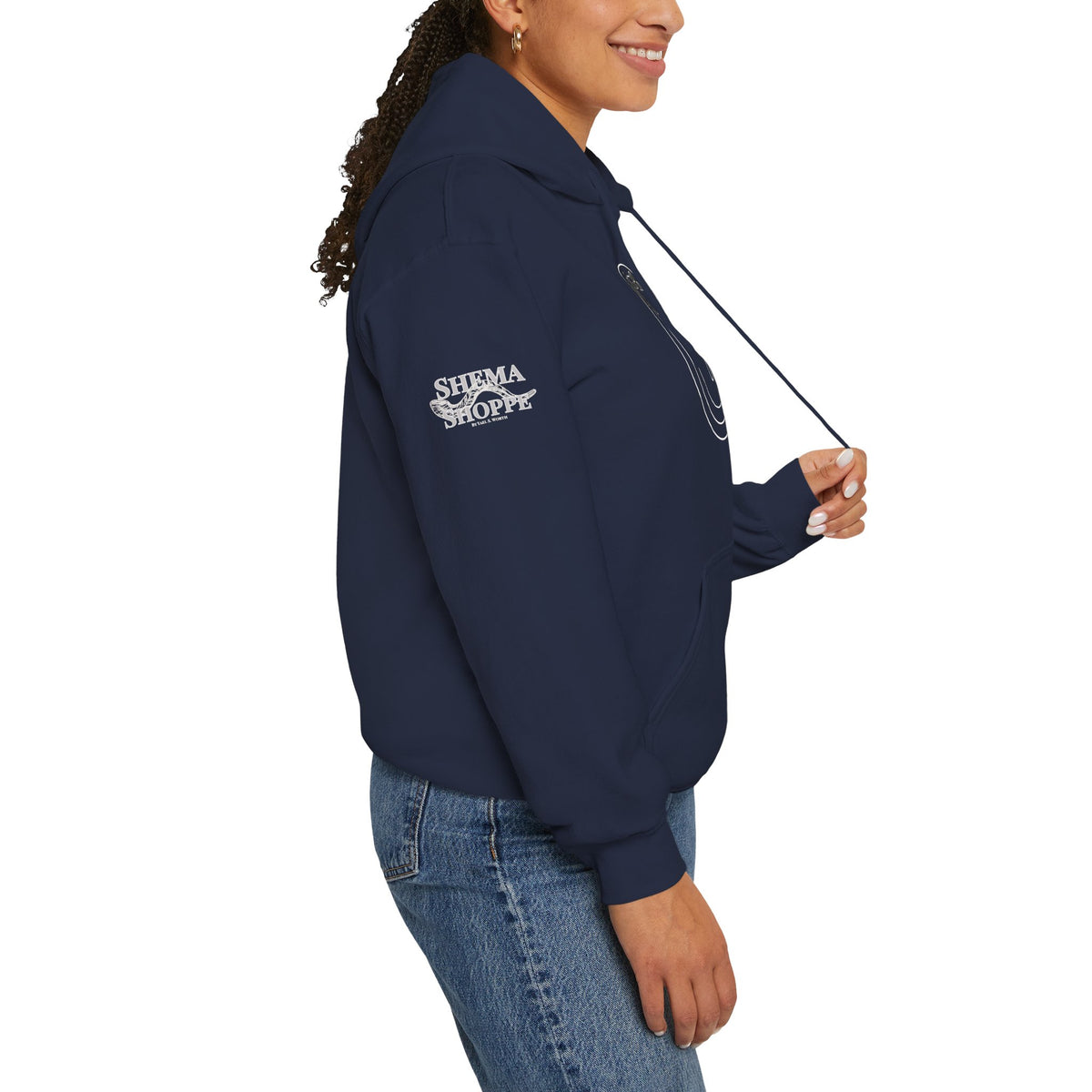 Thar's Pagan Thumbs Down Circle Hoodie — Retro Grunge Anti-Approval Graphic Sweatshirt