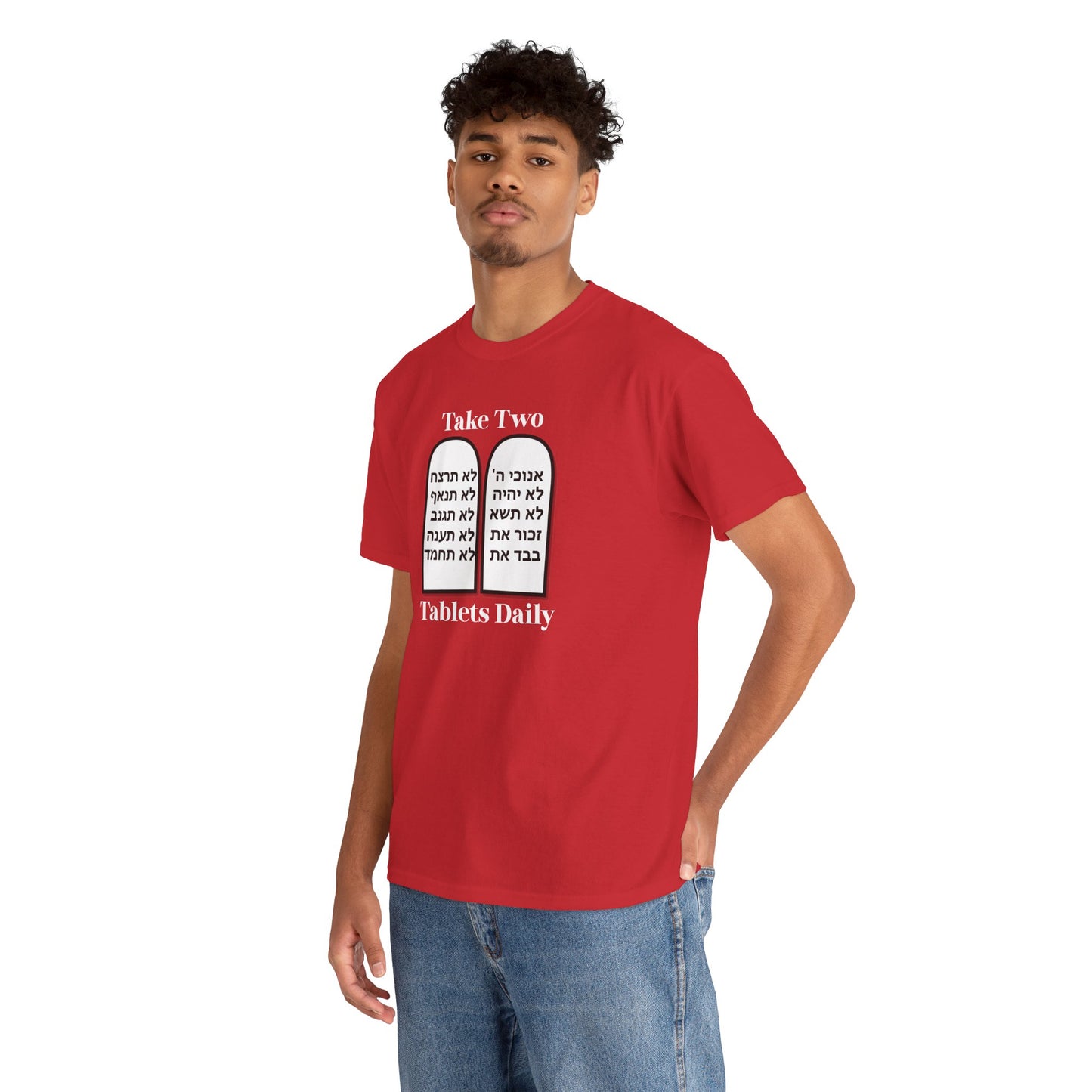 Unisex Tee Take Two Tablets Daily Commandments Shirt