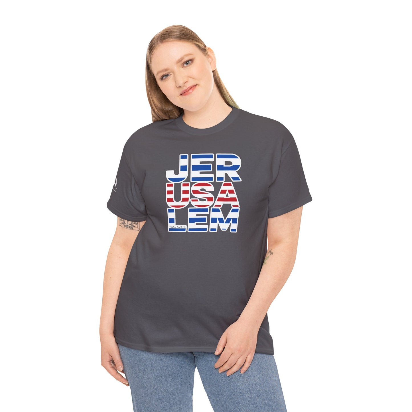 JerUSAlem Psalms 122:6-9 Unisex Tee Patriotic T-Shirt Solidarity