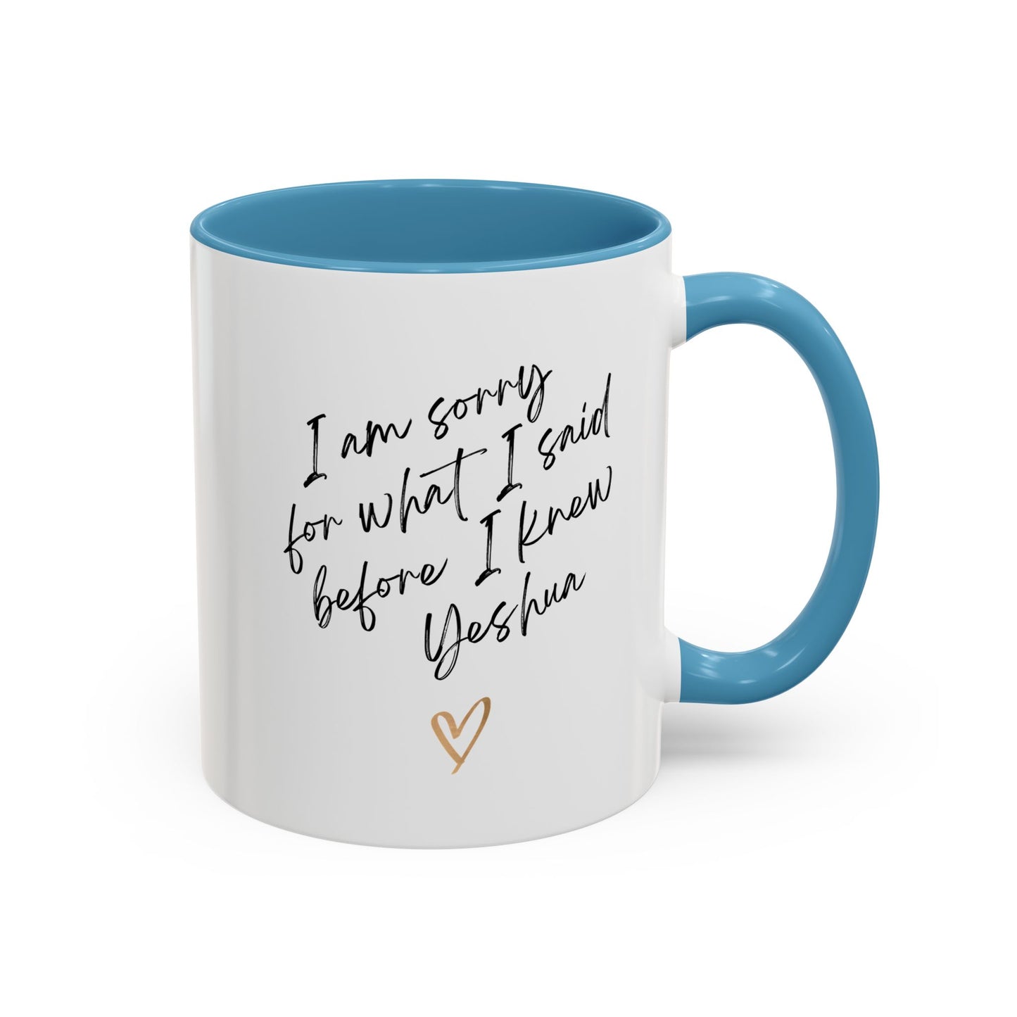 I'm Sorry (Yeshua) Accent Coffee Mug (11, 15oz)