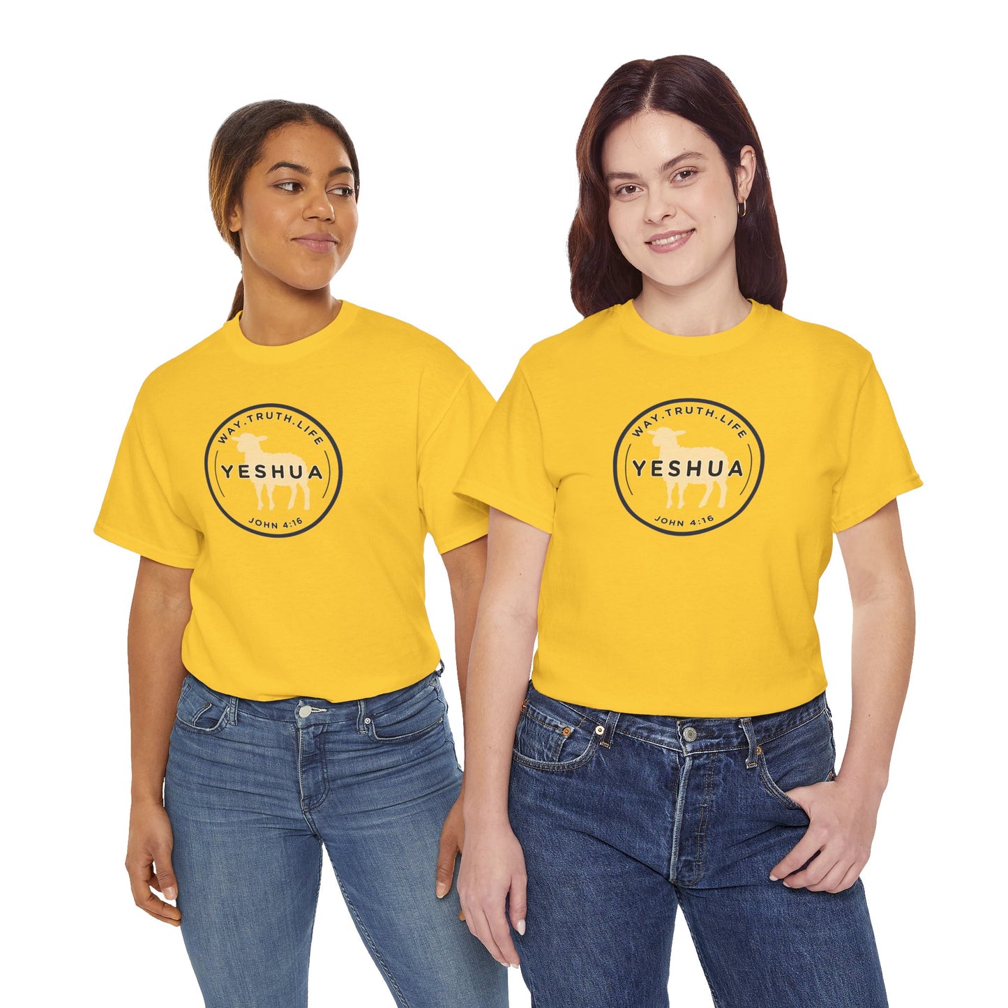 Yeshua 'Way, Truth, Life' Heavy Cotton Graphic Tee