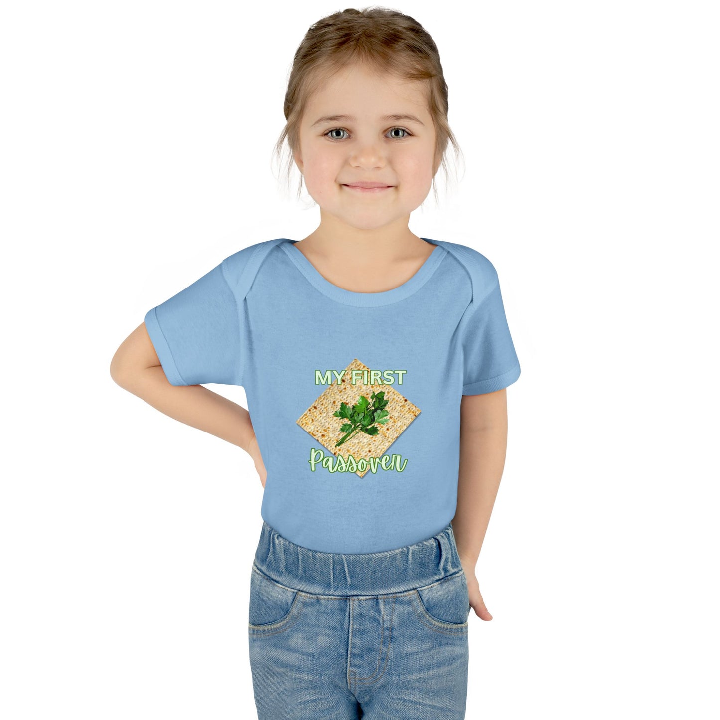 Baby Bodysuit - "My First Passover" Infant Onesie (Cute Unleavened Bread Lover Gift)