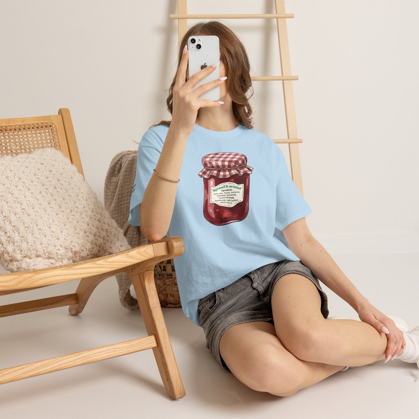 Fruit Of The Spirit Graphic Tee — Vintage Preserves "Spread it Around" T‑Shirt Galations