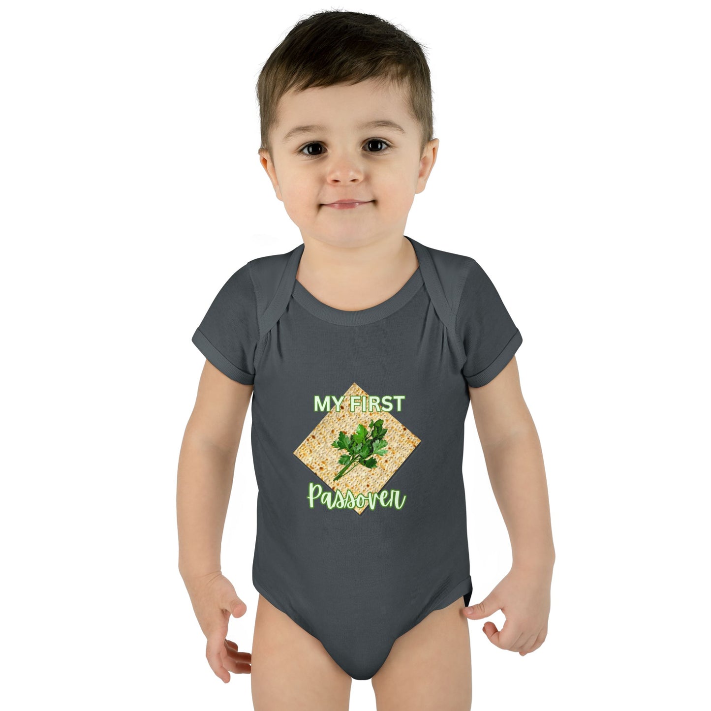 Baby Bodysuit - "My First Passover" Infant Onesie (Cute Unleavened Bread Lover Gift)