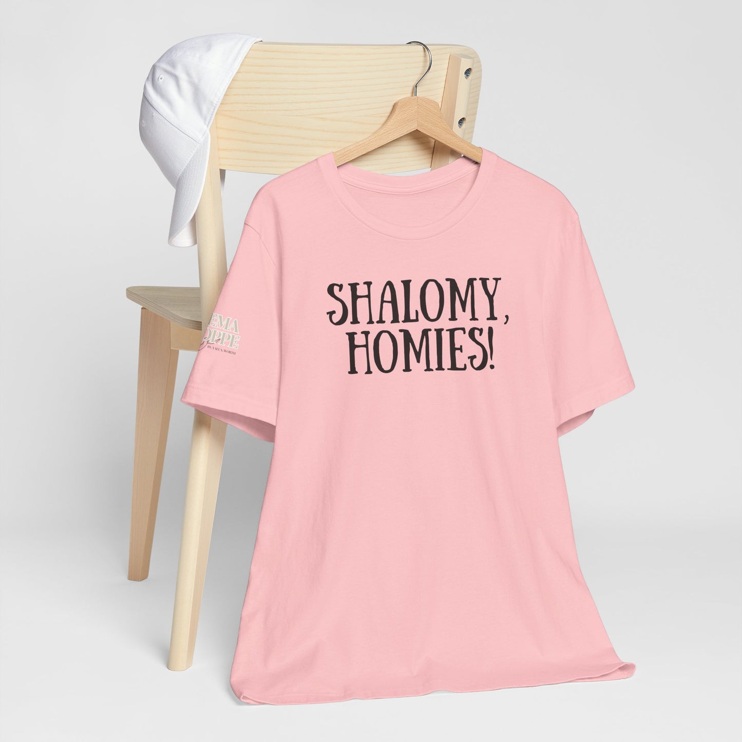 Shalom Homies Tee | Unisex Jersey Short Sleeve Shirt, Casual Wear, Gift for Friends, Unique Quote Shirt, Comfortable Everyday Tee