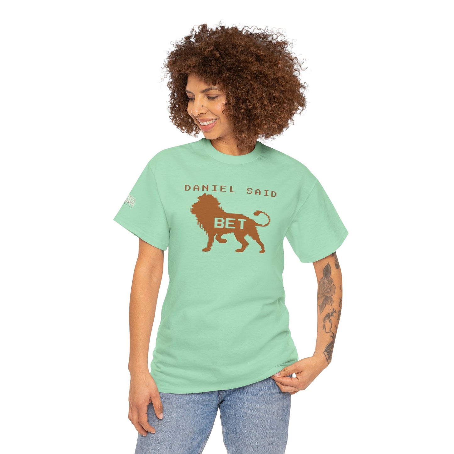 'Daniel Said Bet' Graphic Lion Tee Hebrew Hahas