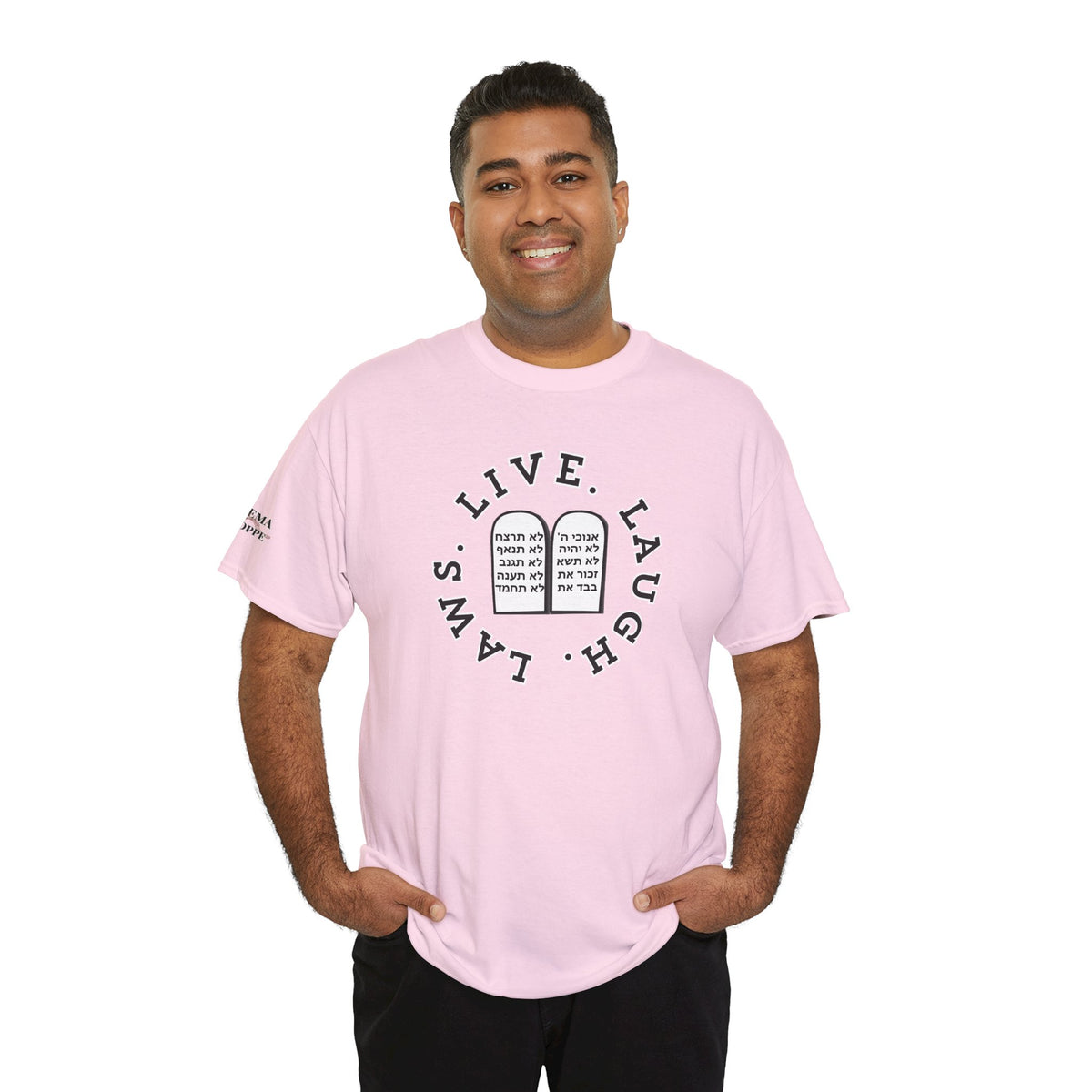 Live Laugh Laws T‑Shirt — Legal Humor Tee with Open Book Graphic
