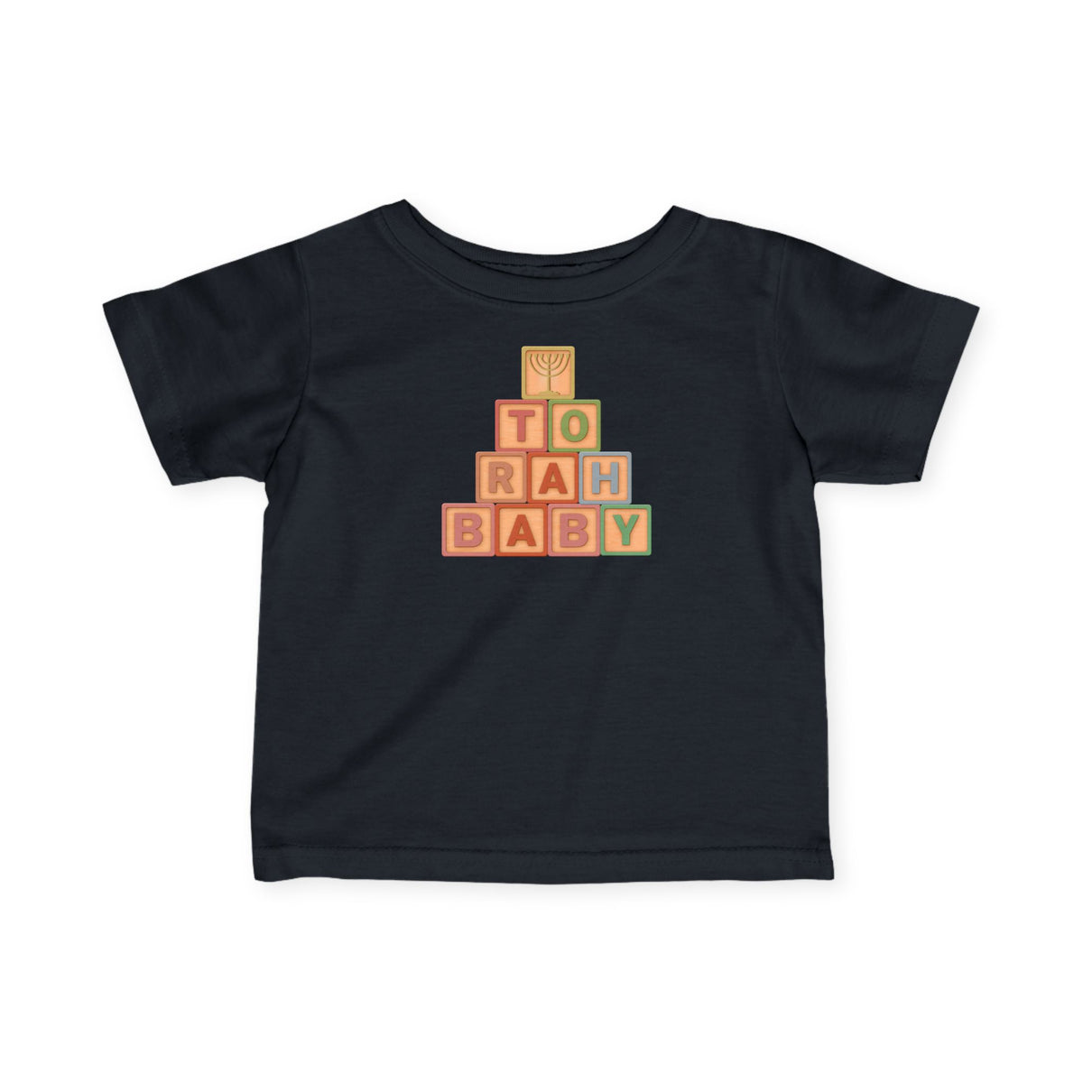 Infant Tee — 'Torah Baby' Wooden Block Baby Shirt, Messianic Newborn Gift (Canada)
