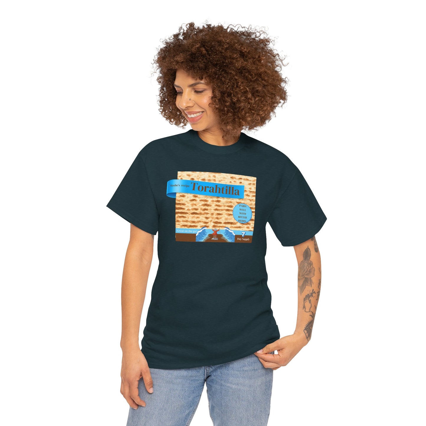 Passover Matzo Unisex Tee - Moshe's Recipe Torahtillas Cotton Funny Shirt