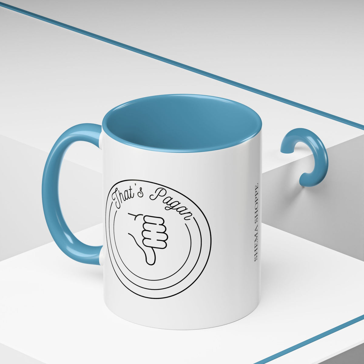 That's Pagan Thumbs Down Accent Coffee Mug