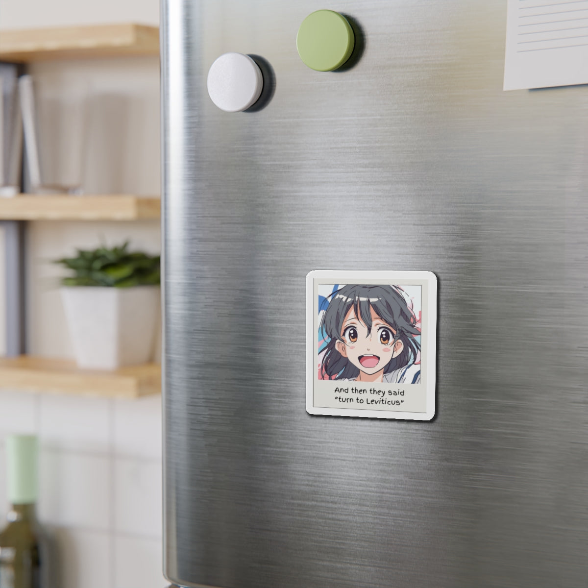 Anime style photo Leviticus Die-Cut Magnets