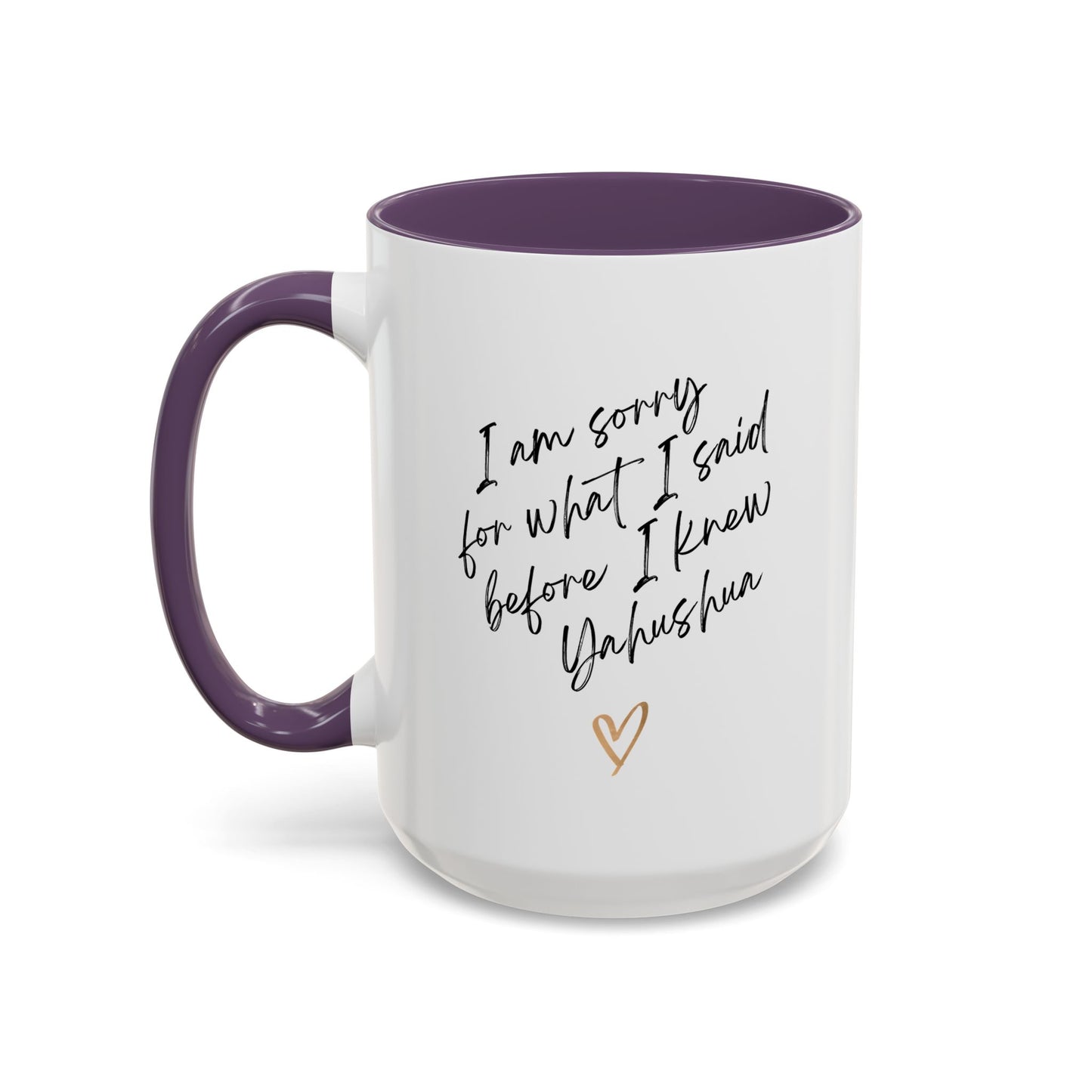 I'm Sorry (Yahushua) Accent Coffee Mug (11, 15oz)