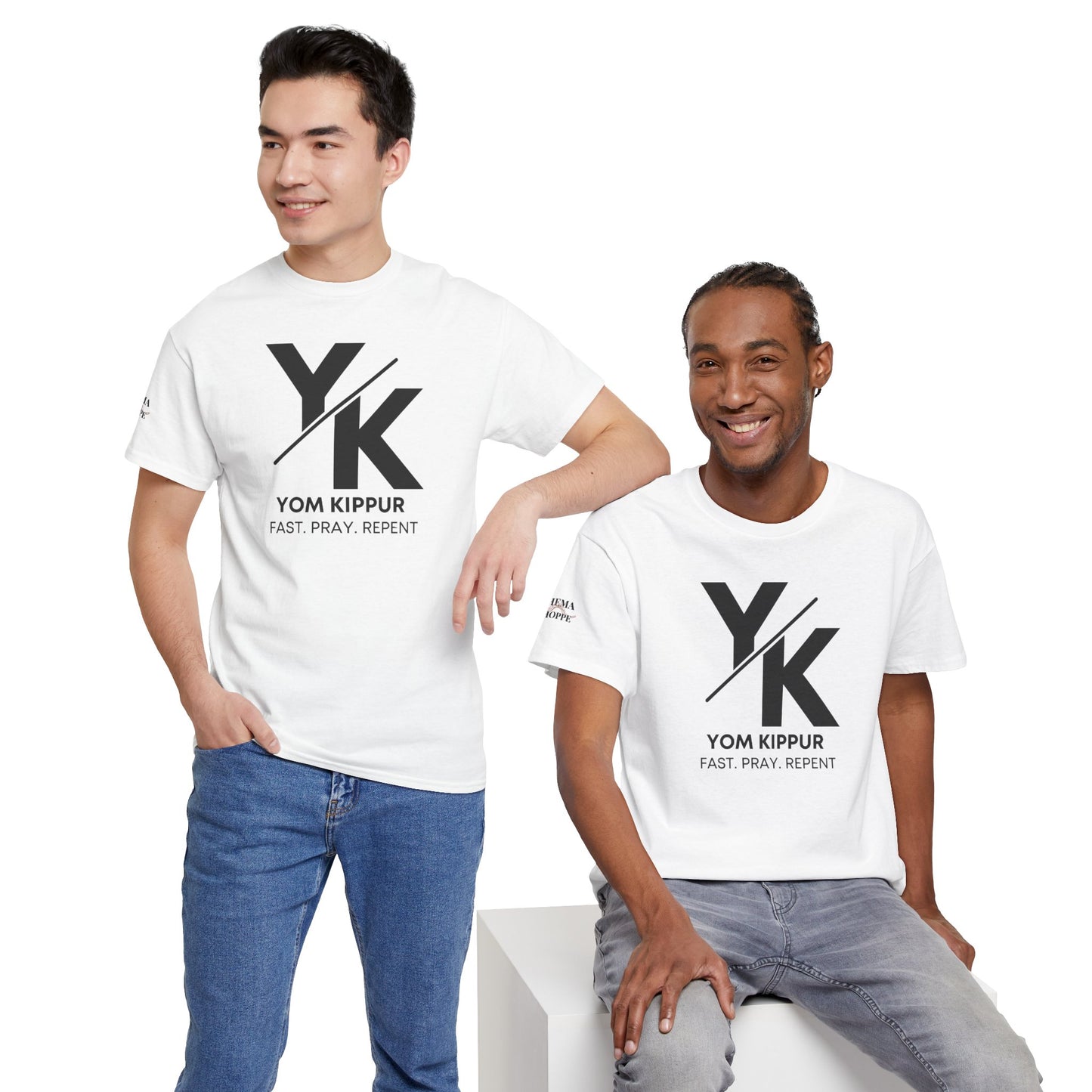 Yom Kippur Tee - "YK" Logo with "Fast. Pray. Repent." Set-Apart Biblical Day of Atonement T-Shirt