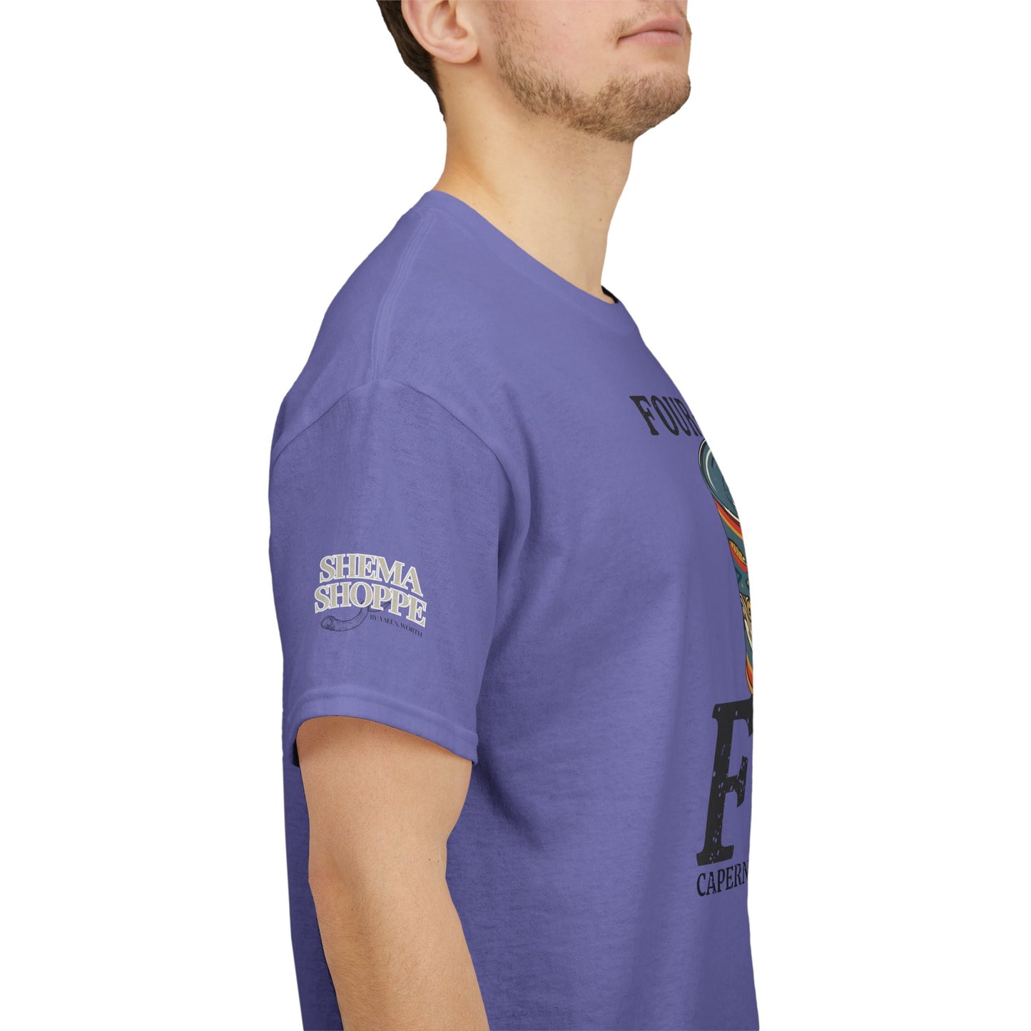 Vintage Four-Drachma Fish Co Matthew 17:24-27 Unisex Tee for Fishermen and Bible Enthusiasts