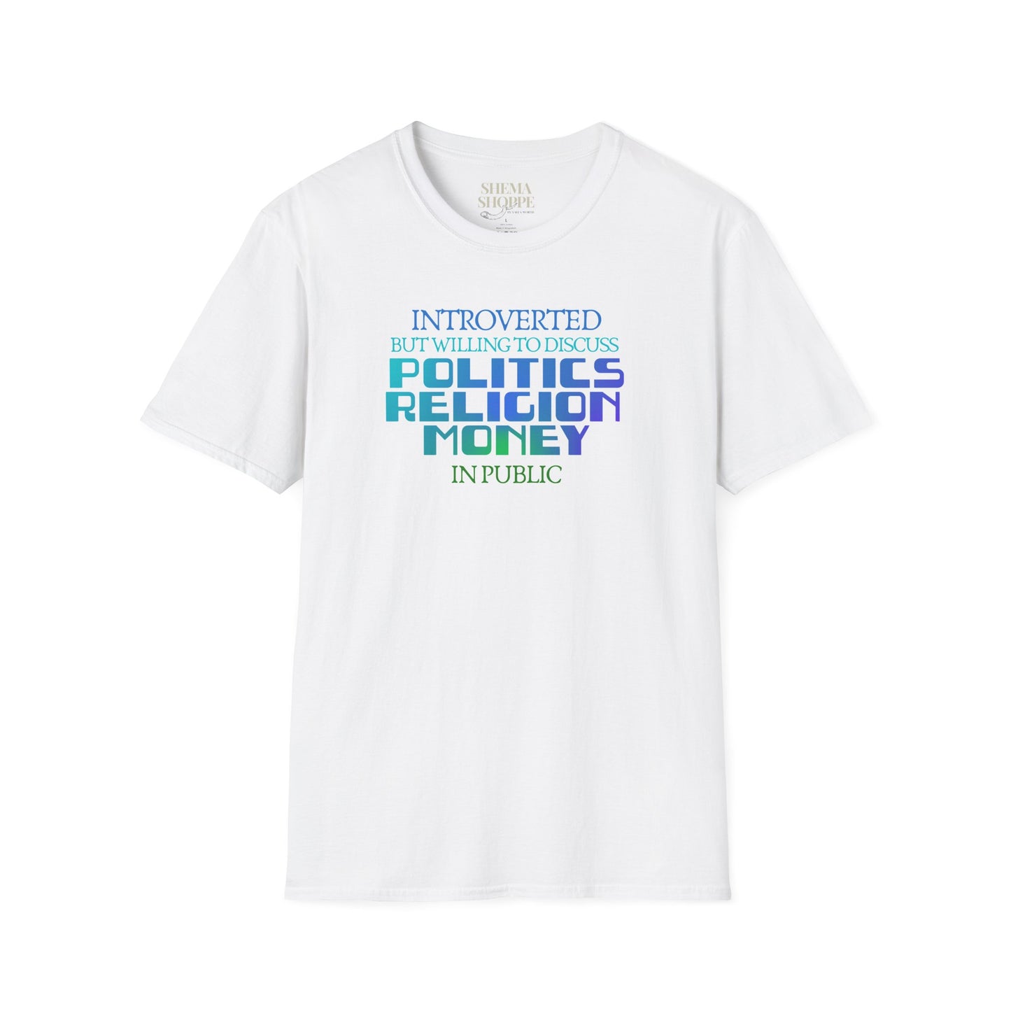 Introverted Politics Religion Money T-Shirt