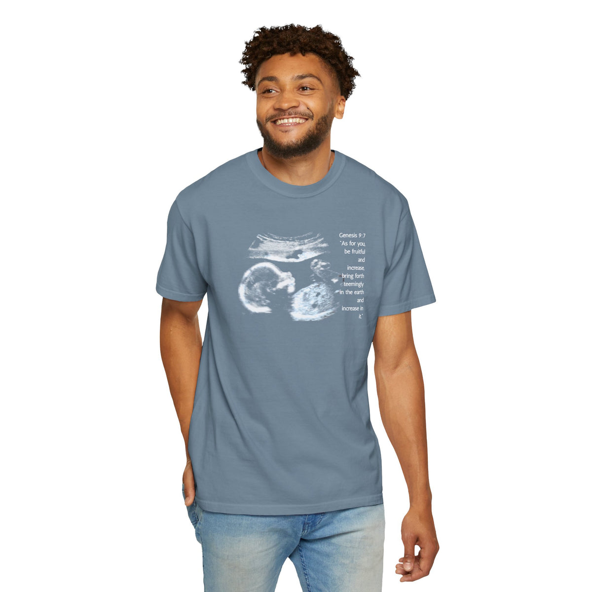 Pregnancy Support Tee - Ultrasound Bible Verse