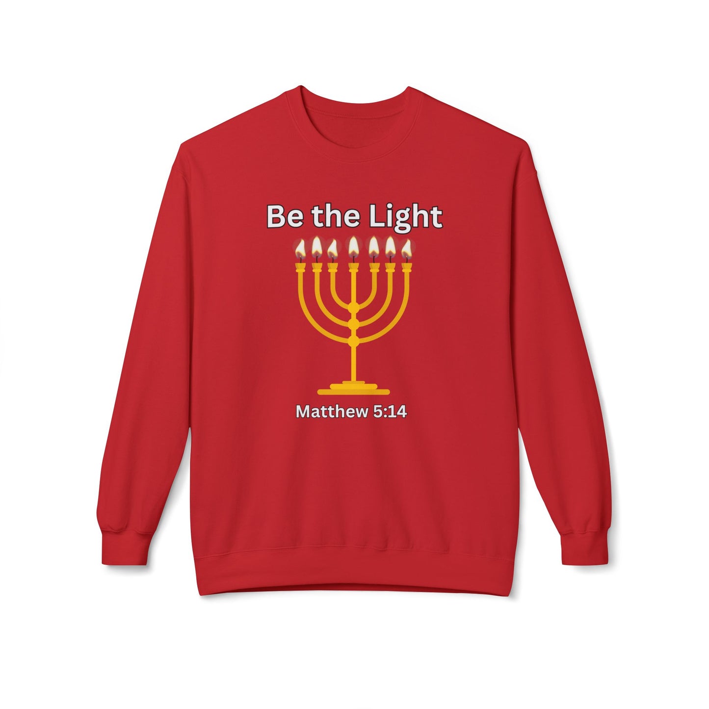 Be The Light Unisex Midweight Softstyle Fleece Crewneck Sweatshirt