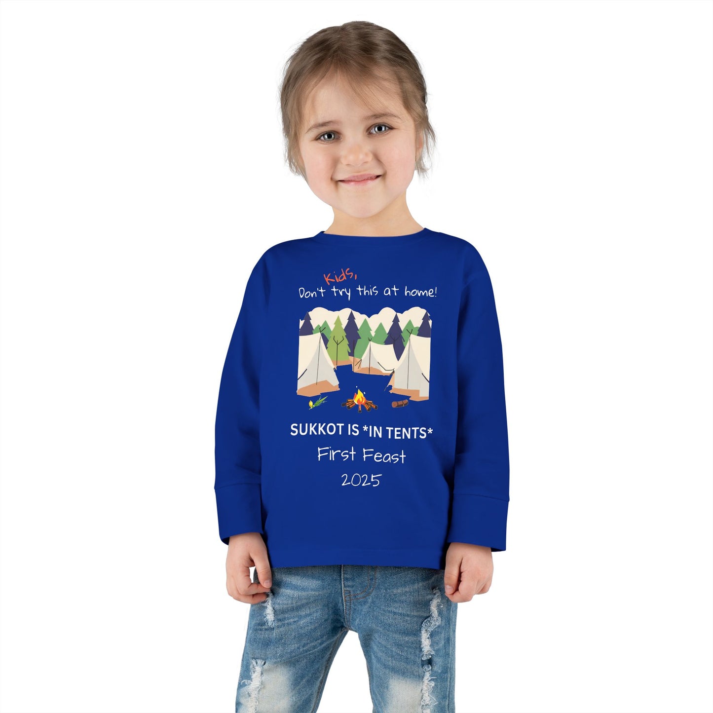 Personalized Sukkot- Toddler Long Sleeve Tee