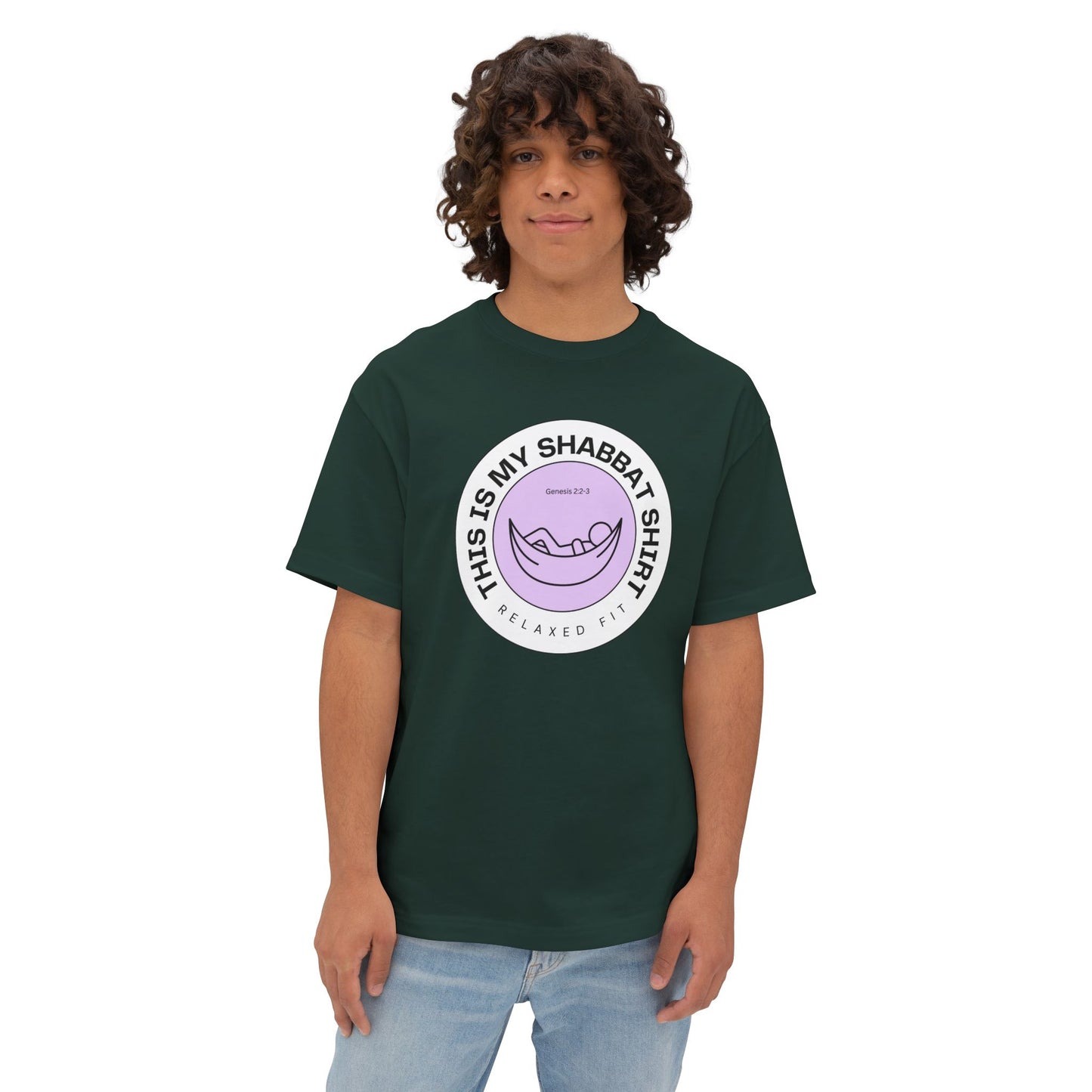 My Shabbat Shirt Unisex Oversized Boxy Tee