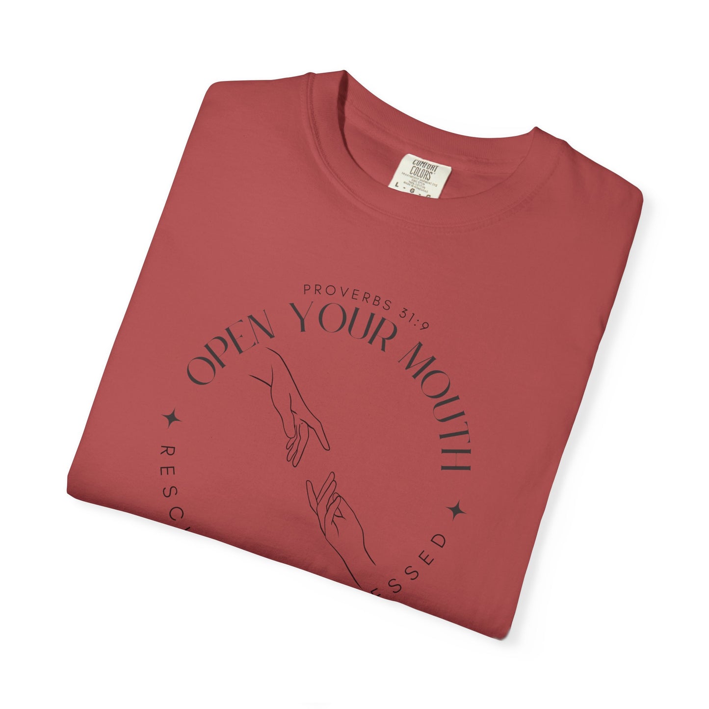 Proverbs 31:9 Unisex T-shirt - Speak Up Against Human Trafficking - 100% Cotton
