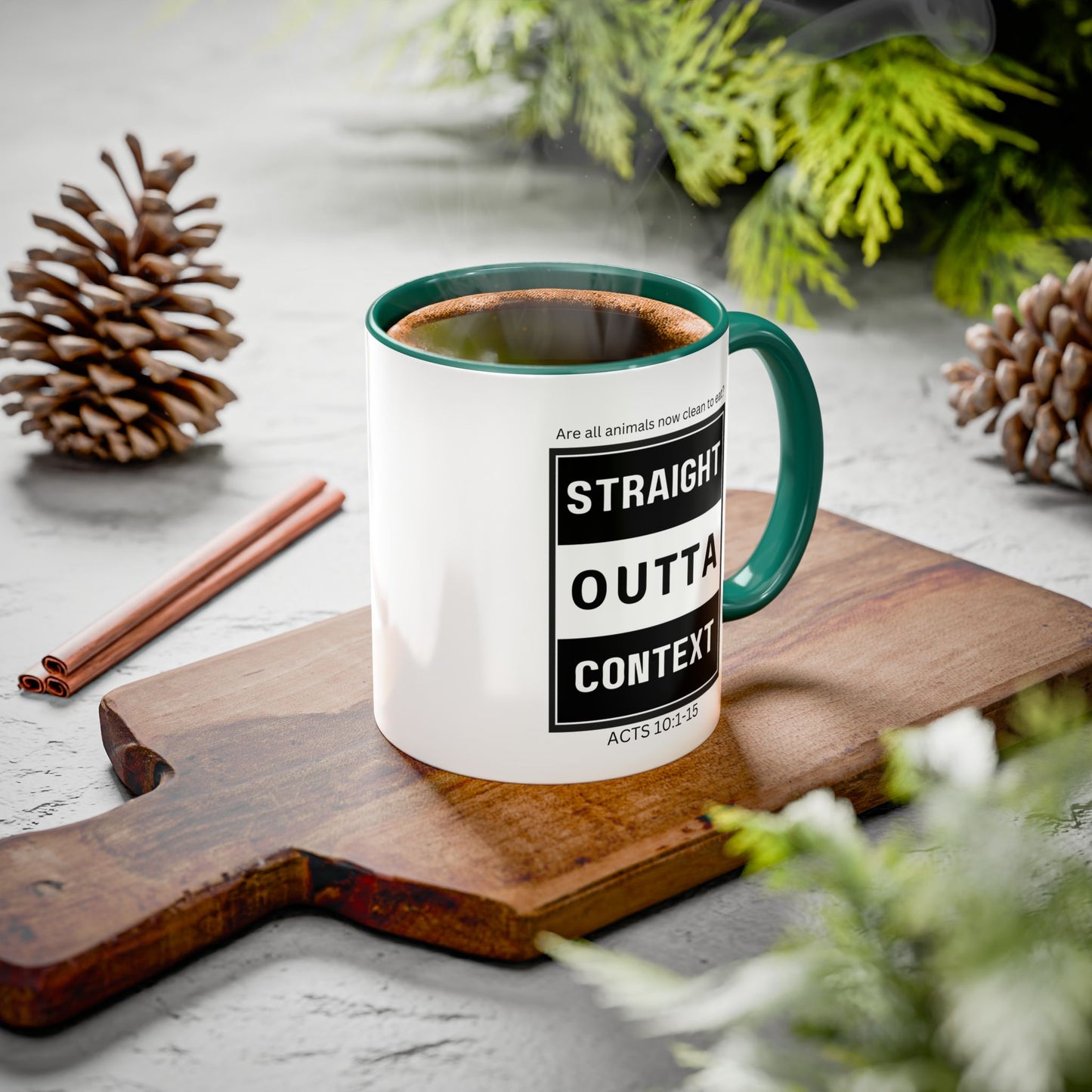 Straight Outta Context Mug, 11oz or 15oz Color Pop