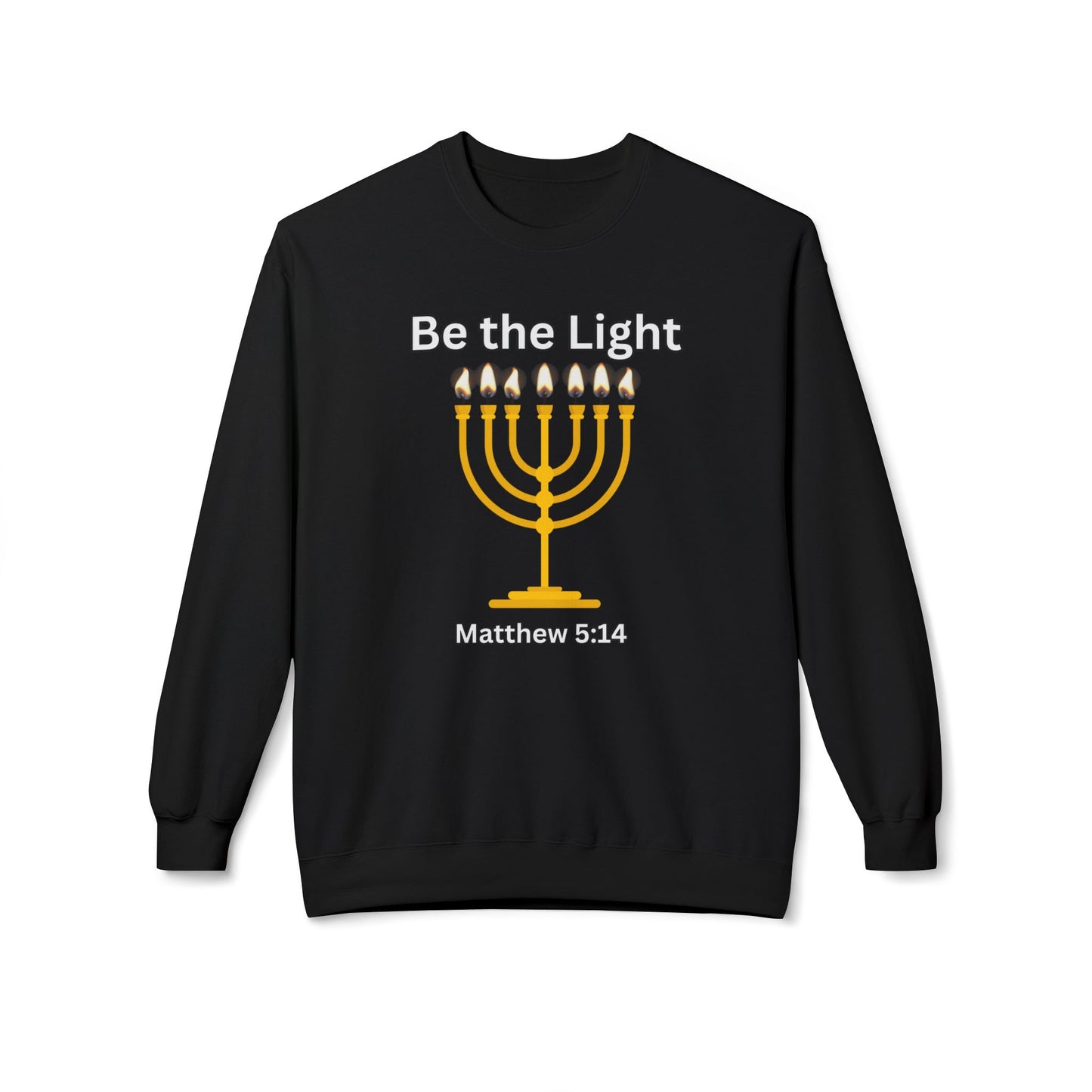 Be The Light Unisex Midweight Softstyle Fleece Crewneck Sweatshirt
