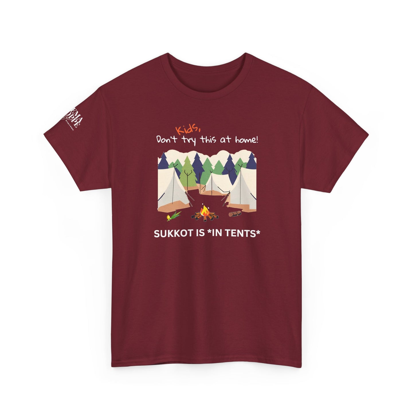 Kids, Don't Try This At Home Sukkot Shirt (dark colors)