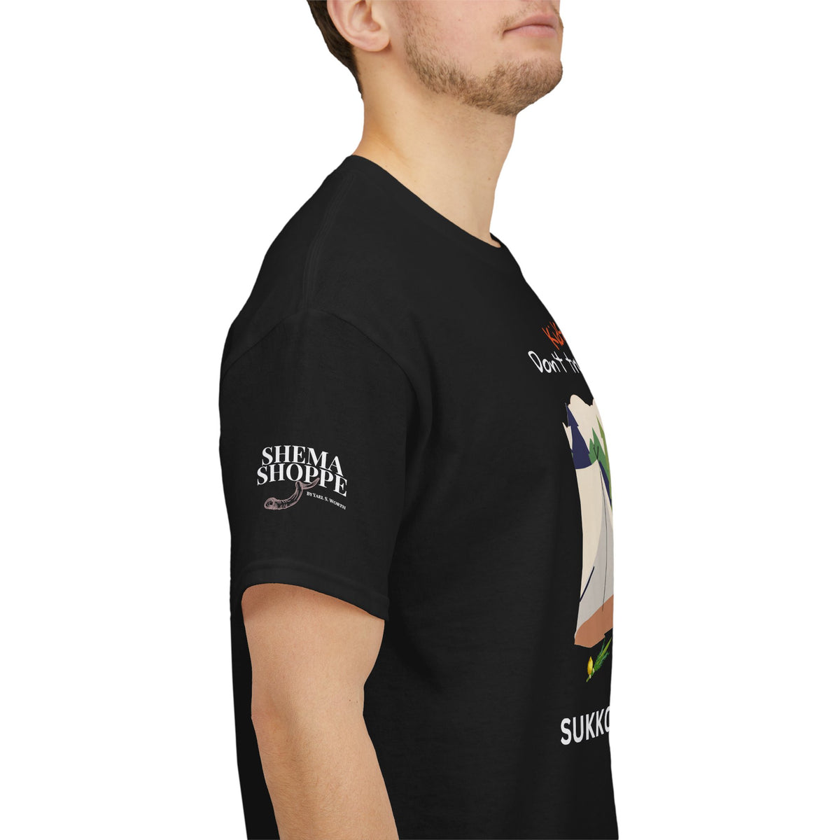Kids, Don't Try This At Home Sukkot Shirt (dark colors)