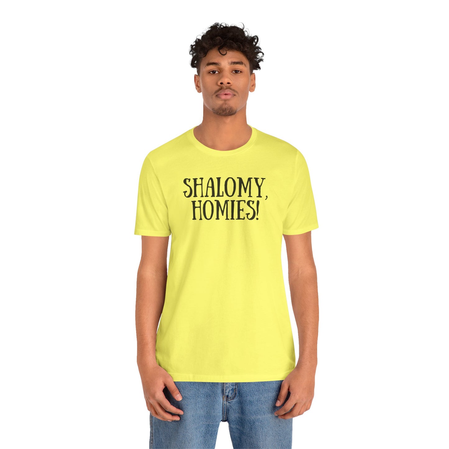 Shalomy Homies Tee - Funny Torah Obervant Greeting T-Shirt (Canada)