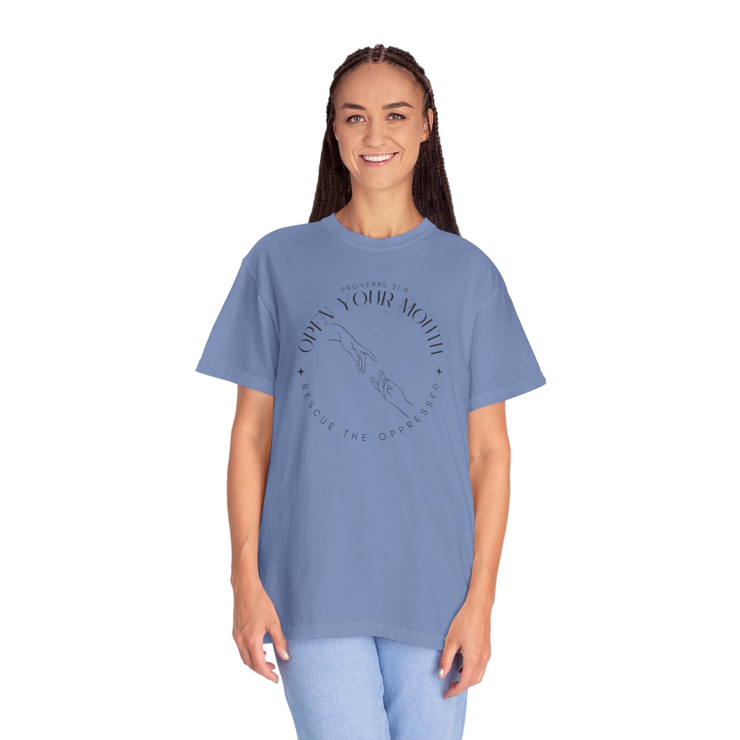 Proverbs 31:9 Unisex T-shirt - Speak Up Against Human Trafficking - 100% Cotton