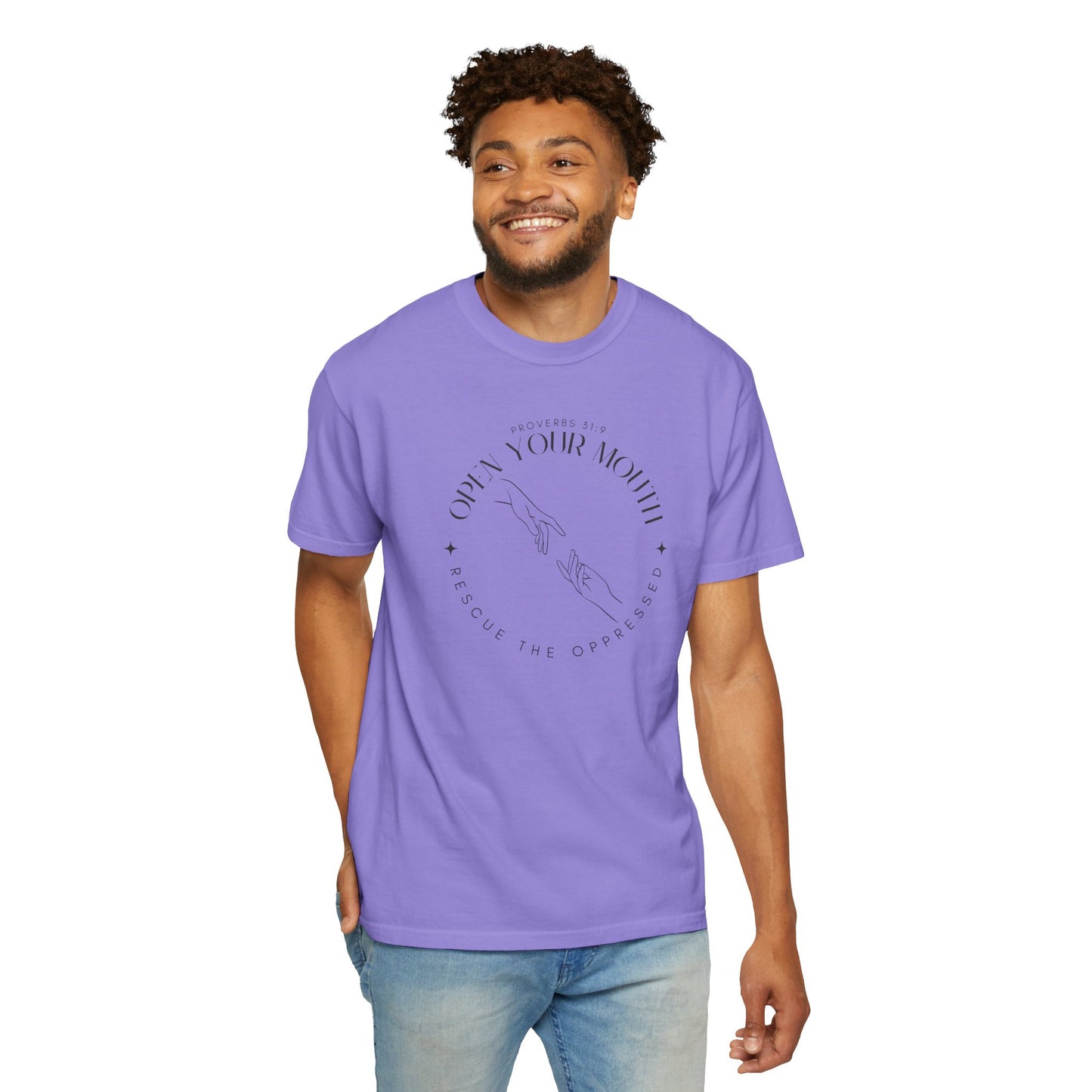 Proverbs 31:9 Unisex T-shirt - Speak Up Against Human Trafficking - 100% Cotton
