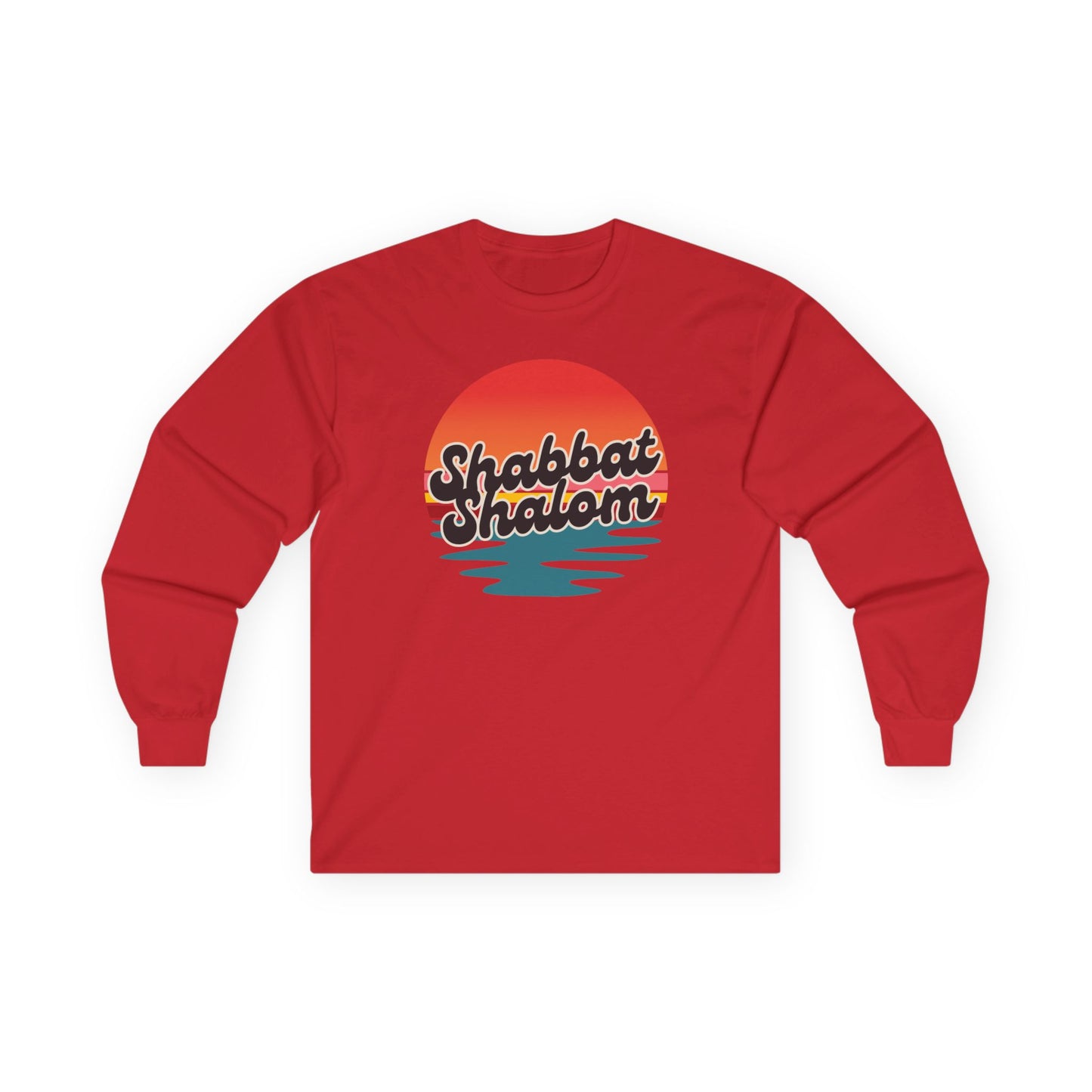 Shabbat Shalom Sunset Long Sleeve Tee