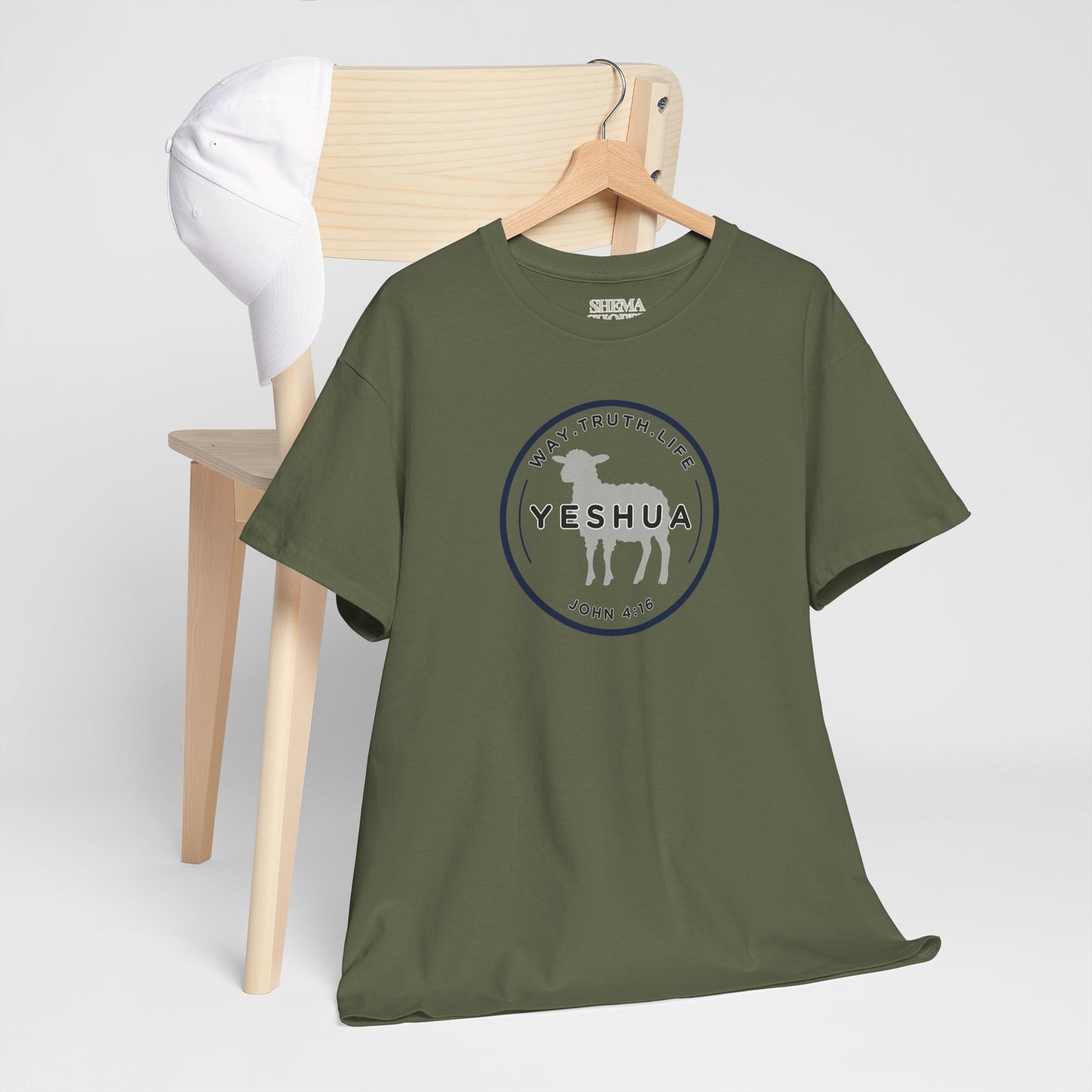 Yeshua 'Way, Truth, Life' Heavy Cotton Graphic Tee