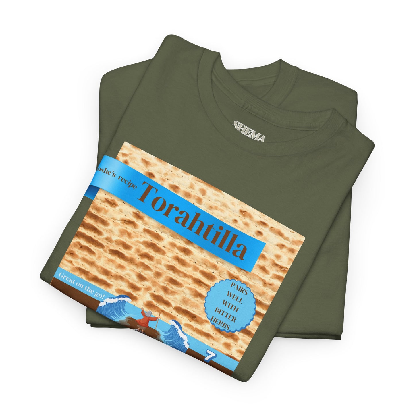 Passover Matzo Unisex Tee - Moshe's Recipe Torahtillas Cotton Funny Shirt