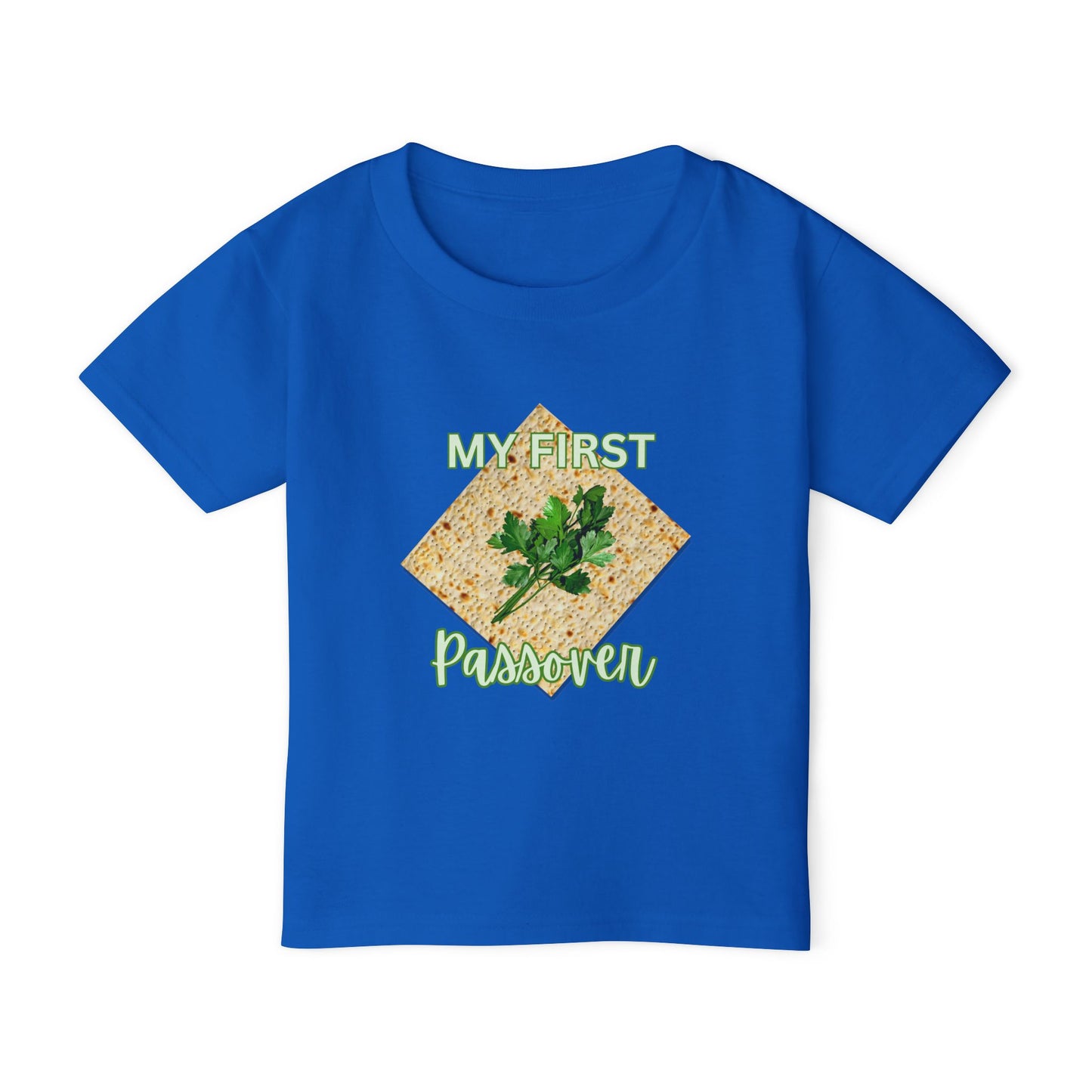 Toddler T-Shirt – "My First Passover" Matzah & Parsley Unleavened Bread Baby Tee