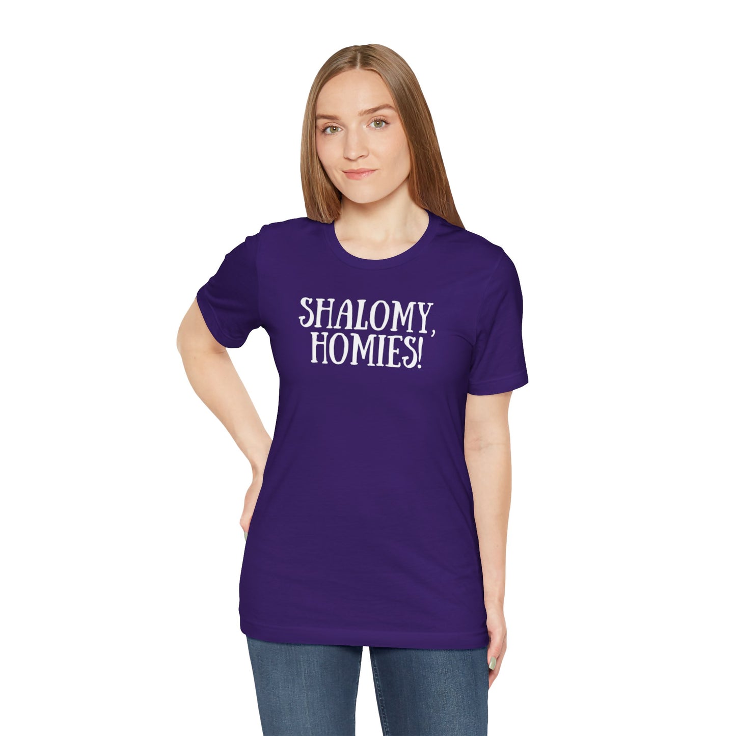 Shalomy Homies Tee - Funny Torah Obervant Greeting T-Shirt (Canada)