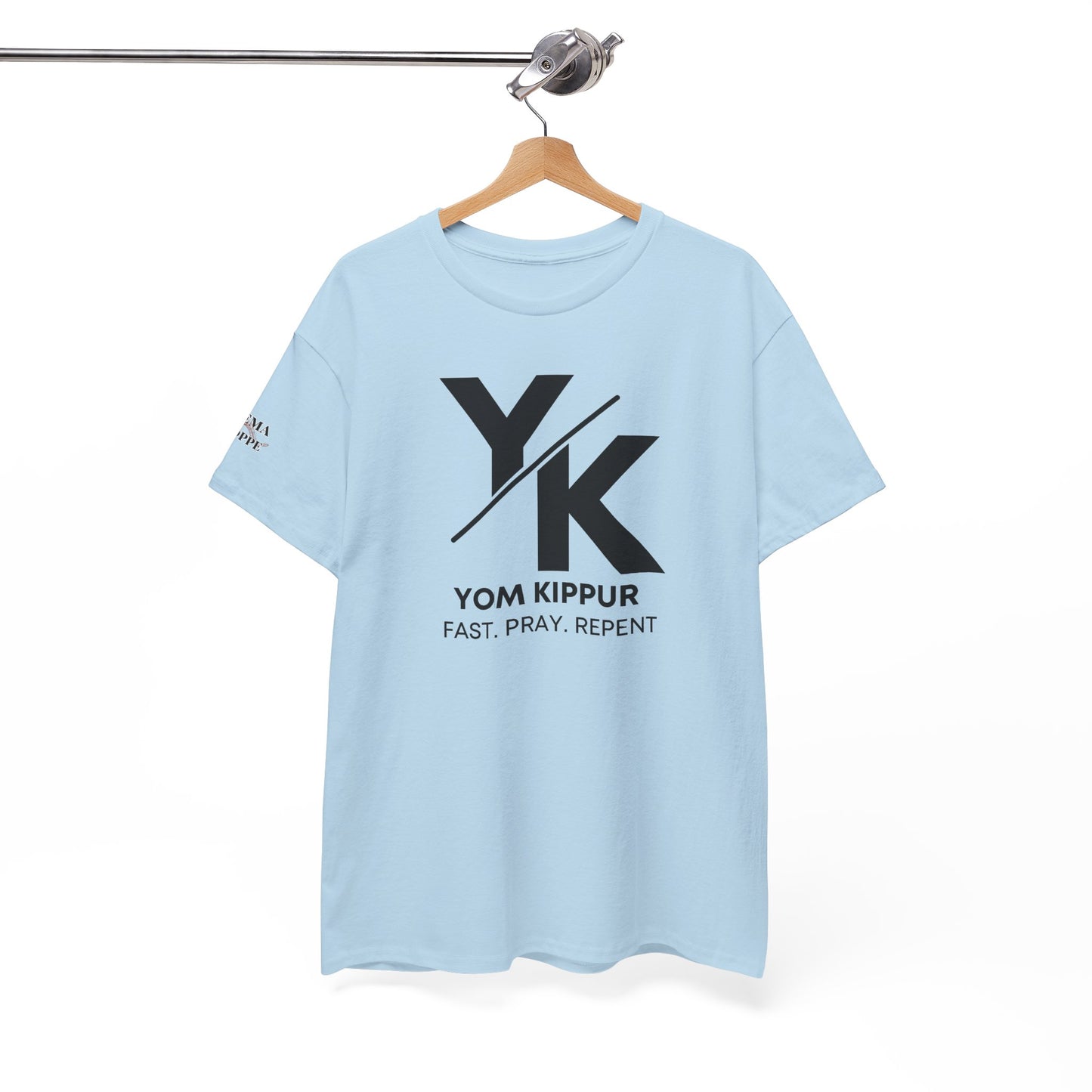 Yom Kippur Tee - "YK" Logo with "Fast. Pray. Repent." Set-Apart Biblical Day of Atonement T-Shirt