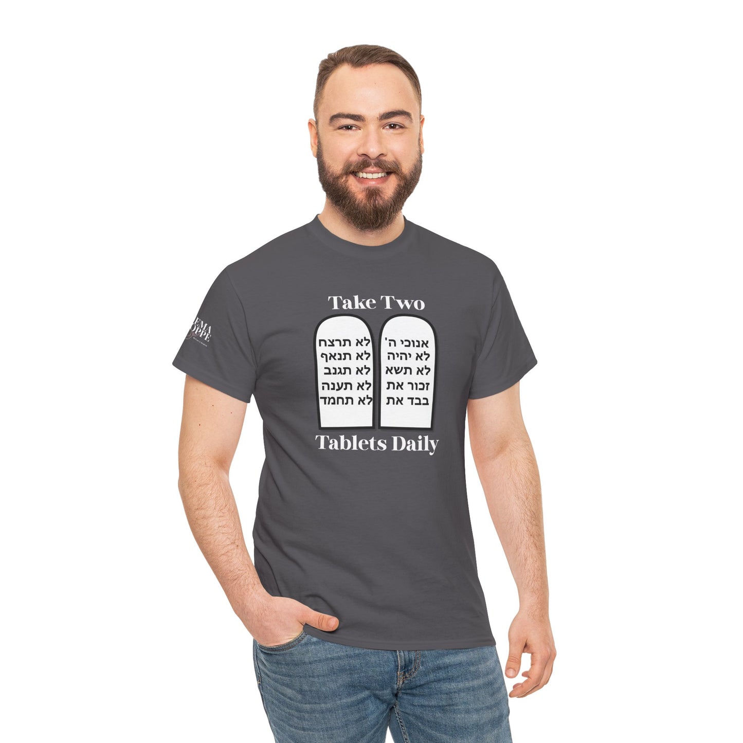 Unisex Tee Take Two Tablets Daily Commandments Shirt