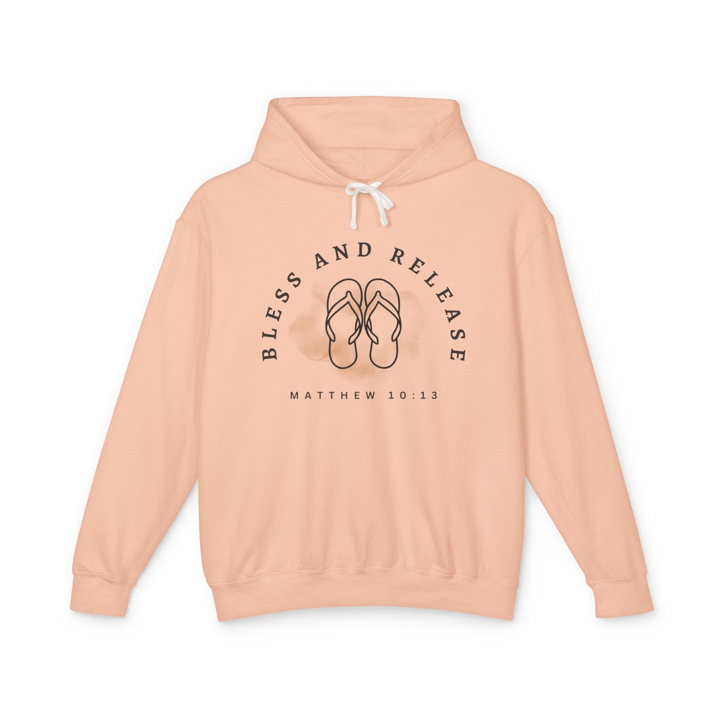 Bless and Release Unisex Lightweight 100% Cotton Hooded Sweatshirt