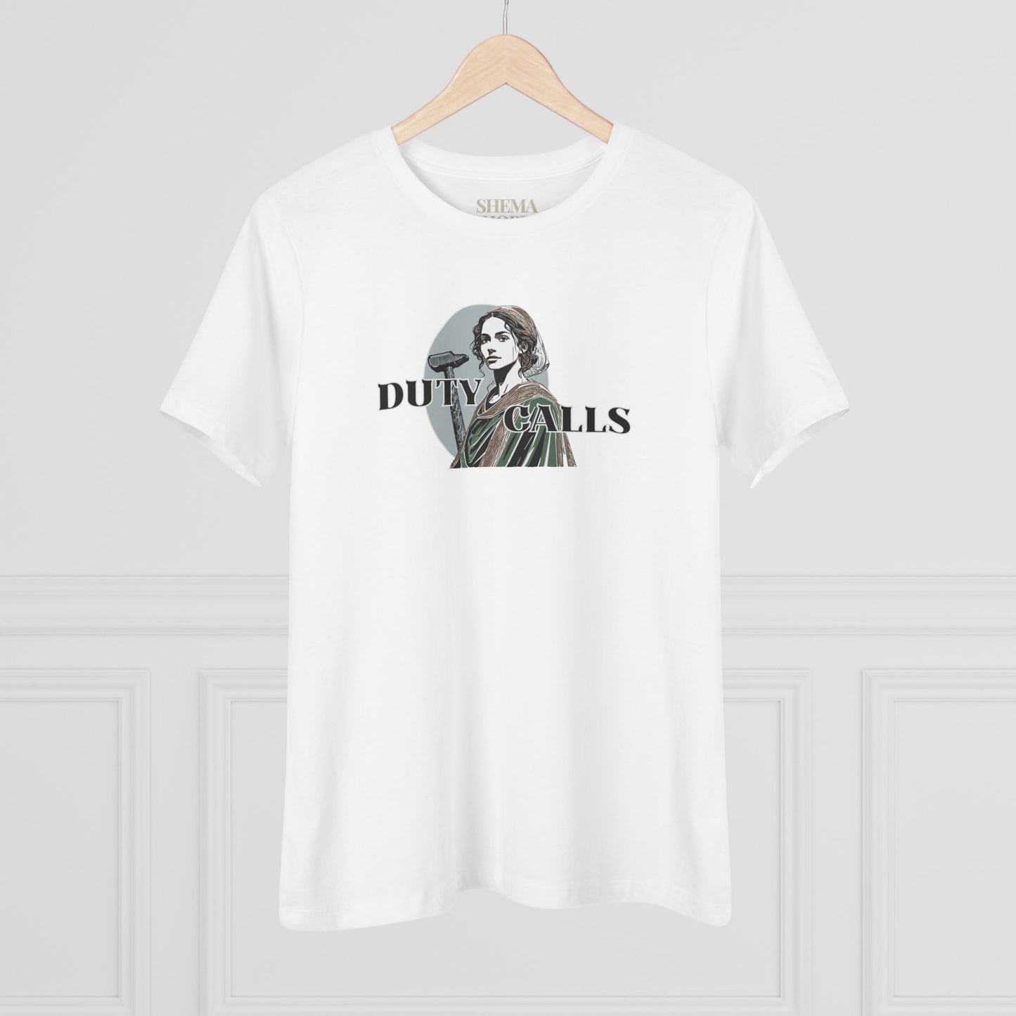 Duty Calls Yael Strong Woman Cotton Bible Shirt