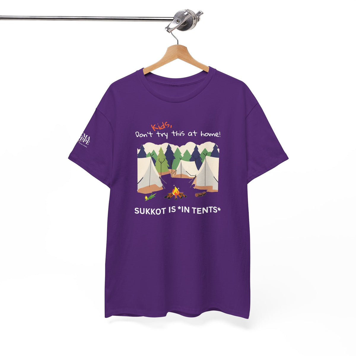 Kids, Don't Try This At Home Sukkot Shirt (dark colors)