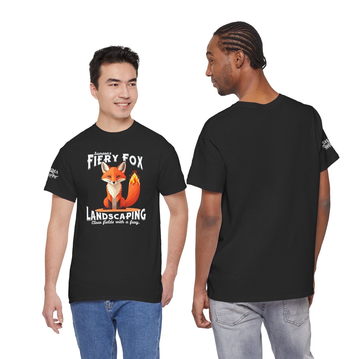 Fiery Fox Landscaping Unisex Heavy Cotton Tee - dark shades