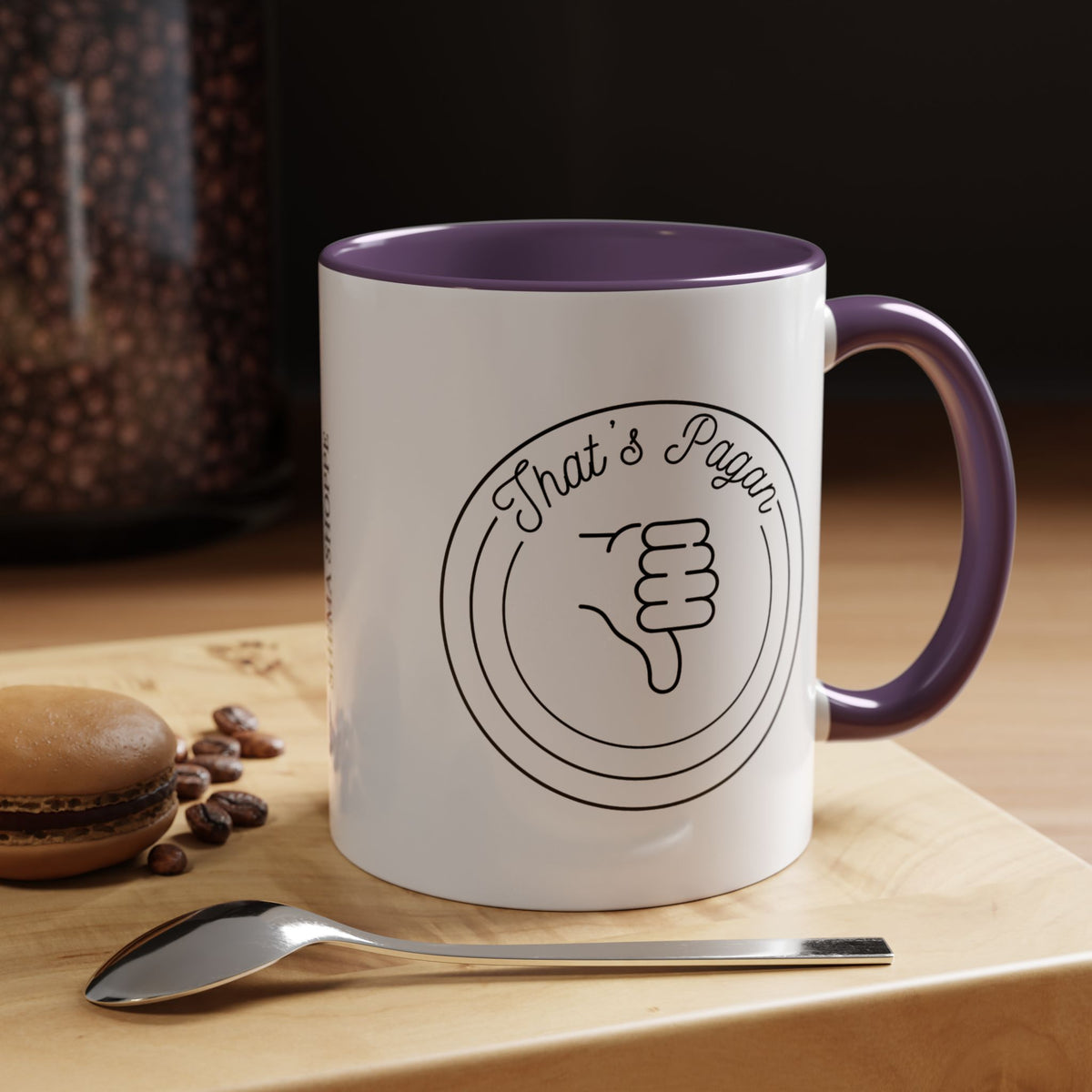 That's Pagan Thumbs Down Accent Coffee Mug