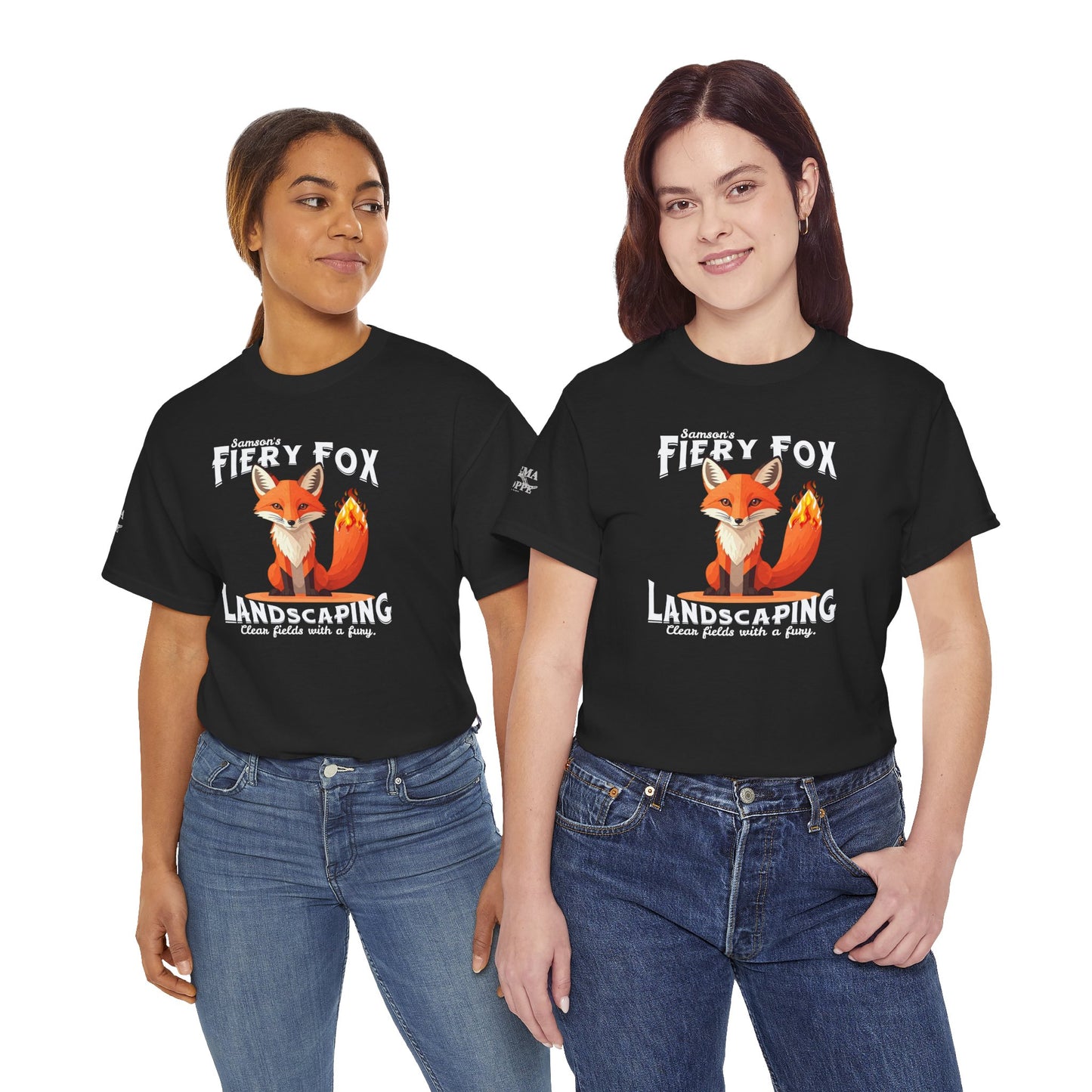 Fiery Fox Landscaping Unisex Heavy Cotton Tee - dark shades